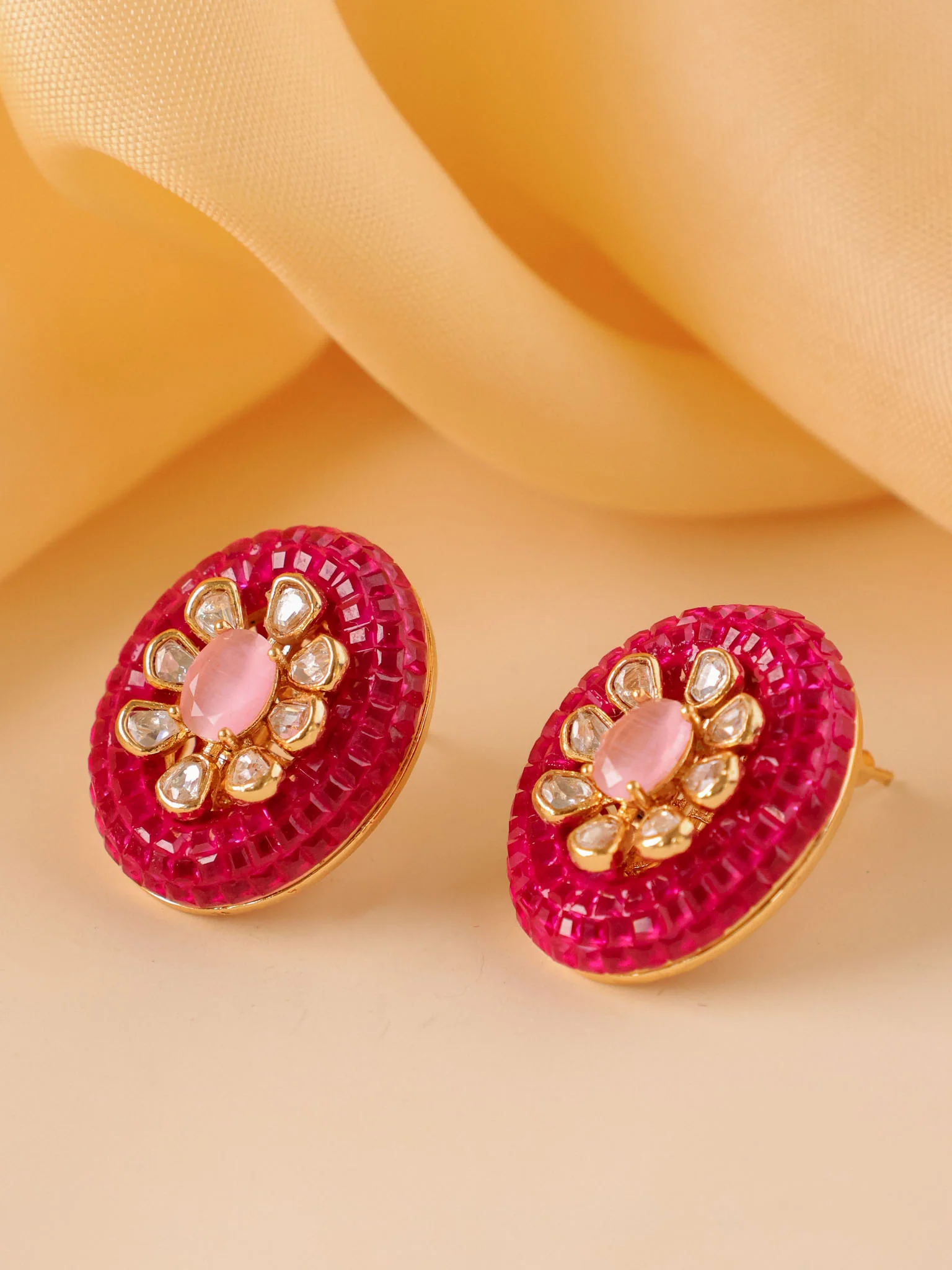 Rubies Statement Studs - Image 9