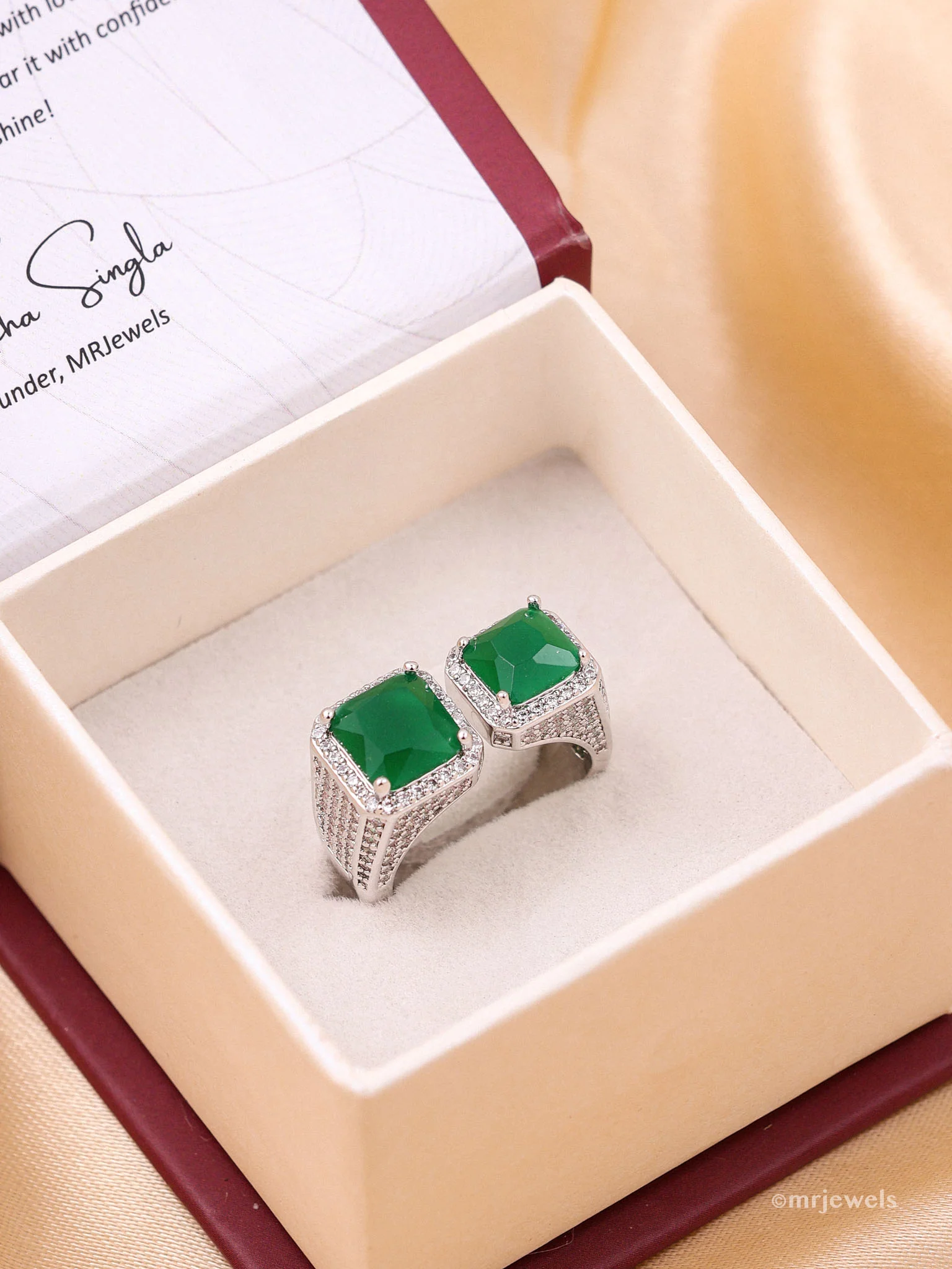 Ruby Emerald Statement Ring