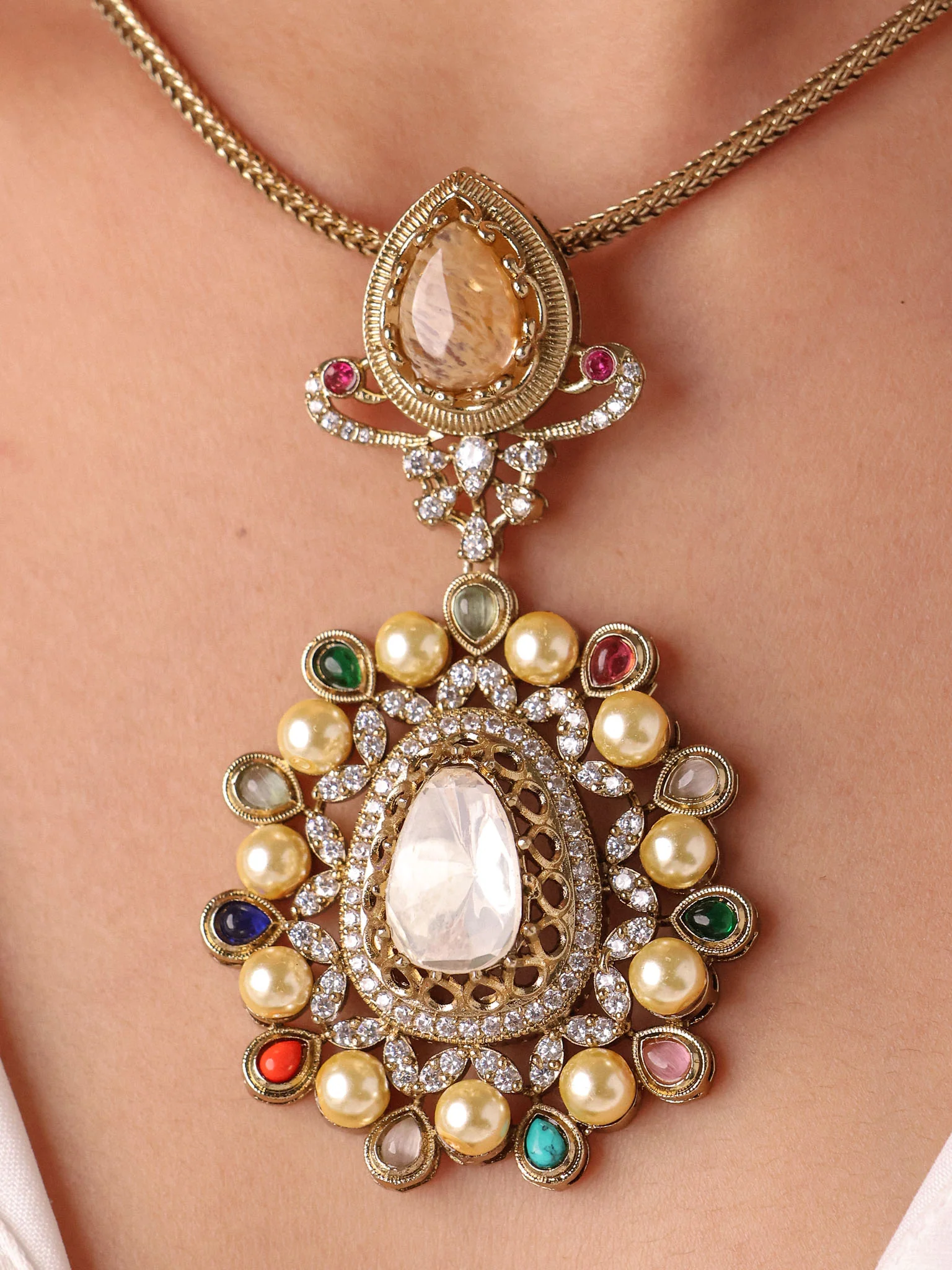 Ruhani Navratna Polki Set - Image 2