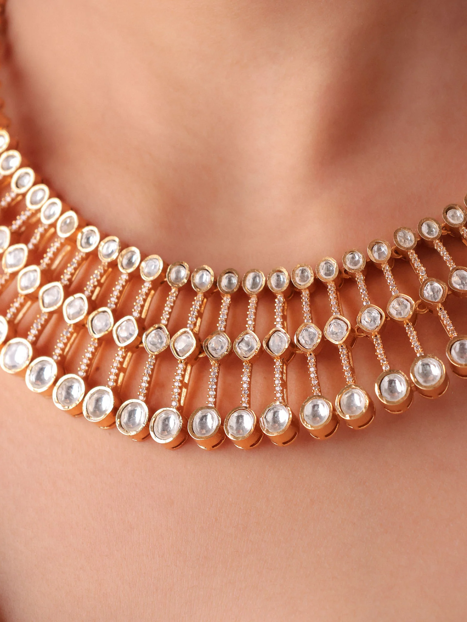 Ruhani  Polki Necklace Set - Image 2