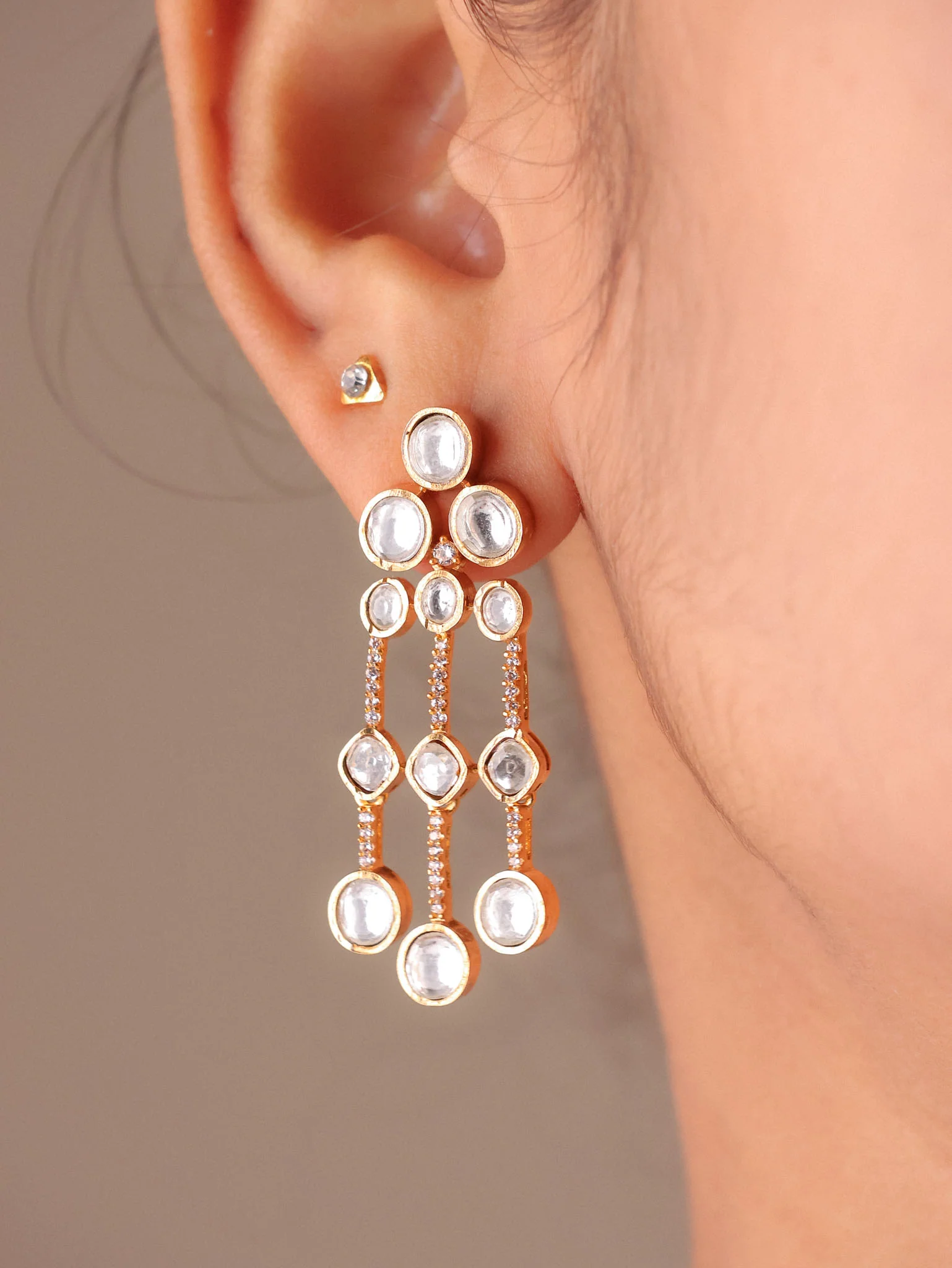 Ruhani  Polki Necklace Set - Image 3
