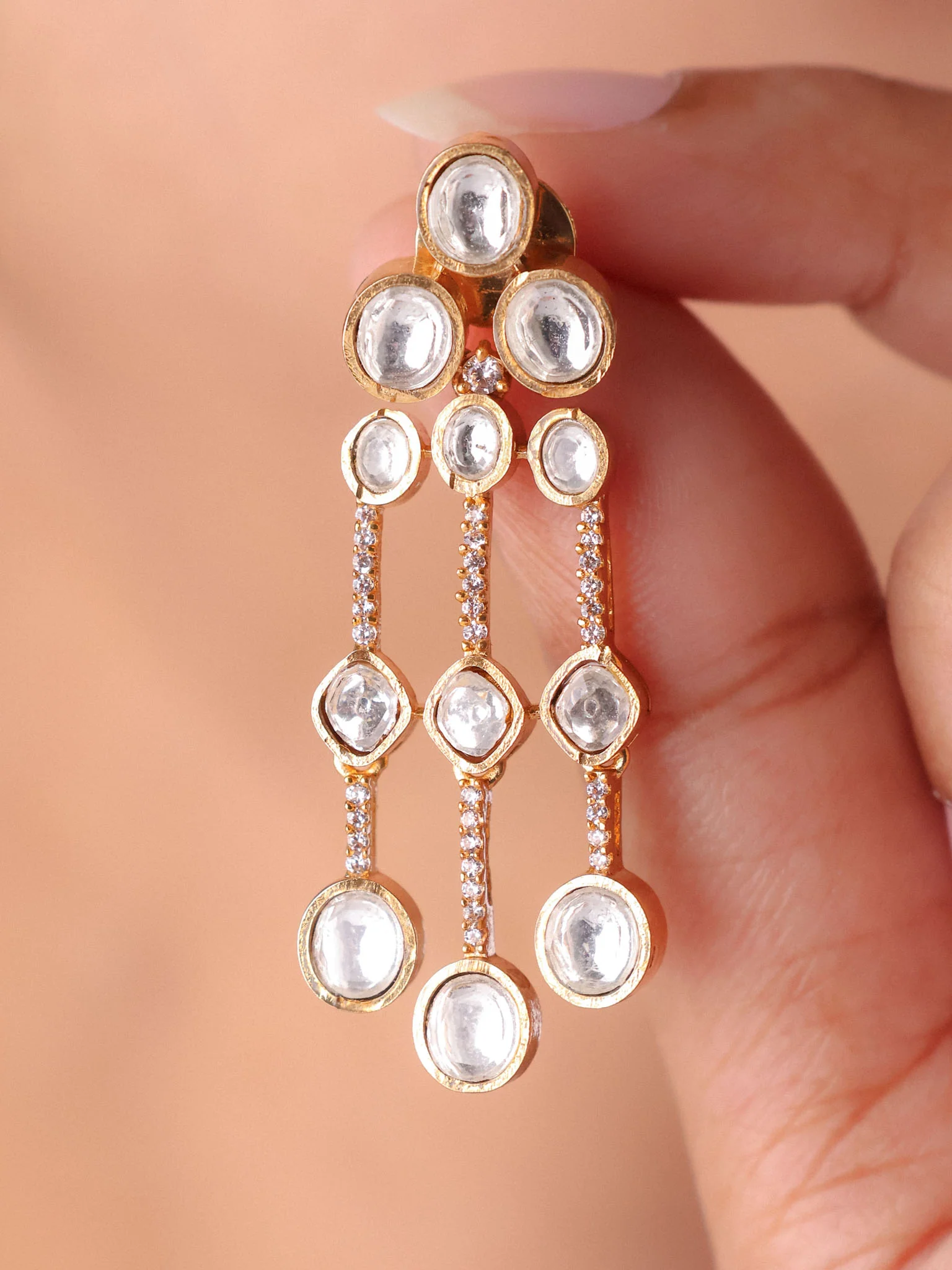 Ruhani  Polki Necklace Set - Image 4
