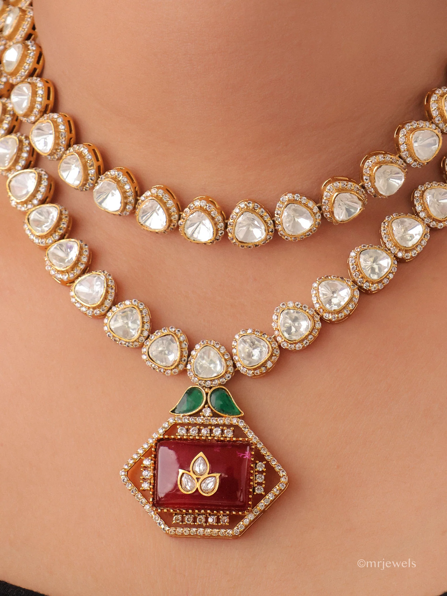 Ruhani Ruby Royale Necklace - Image 2