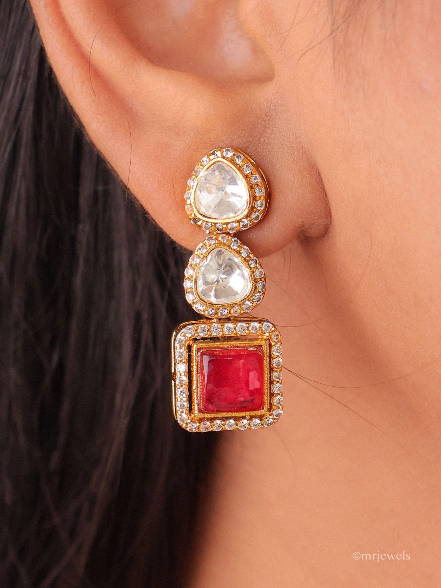 Ruhani Ruby Royale Necklace - Image 3