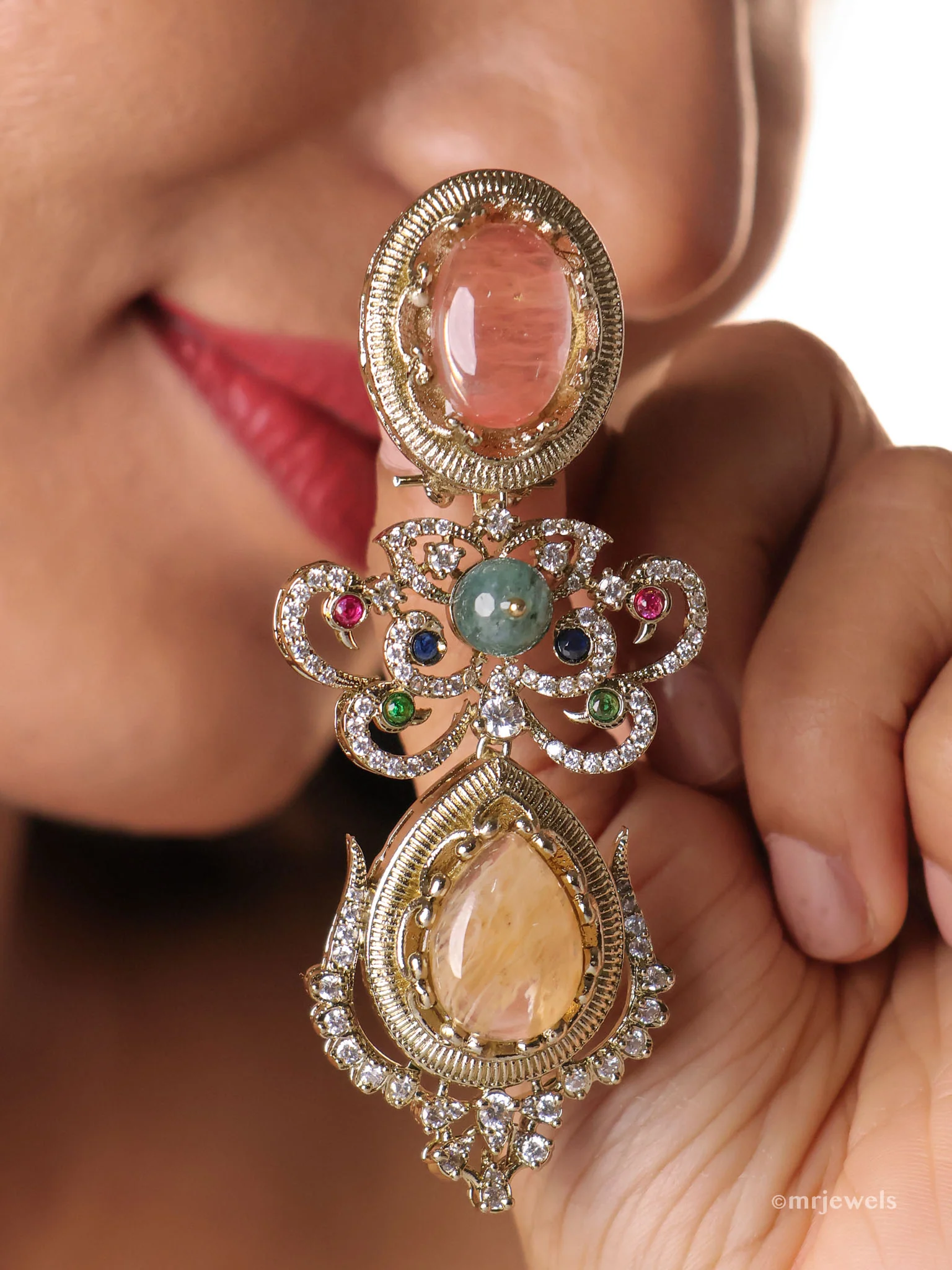 Sabya-Inspired Heritage Earrings - Image 2