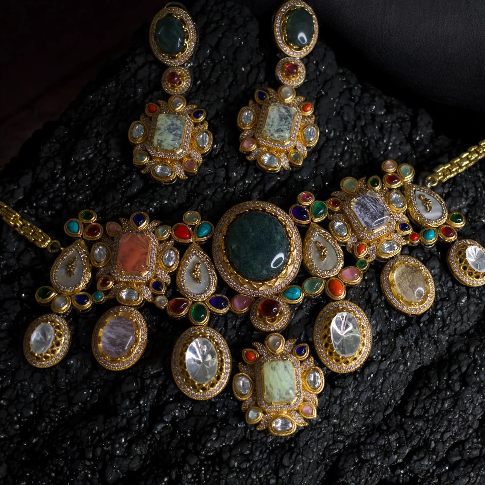 Sabya-Inspired Heritage Natural Stone Set