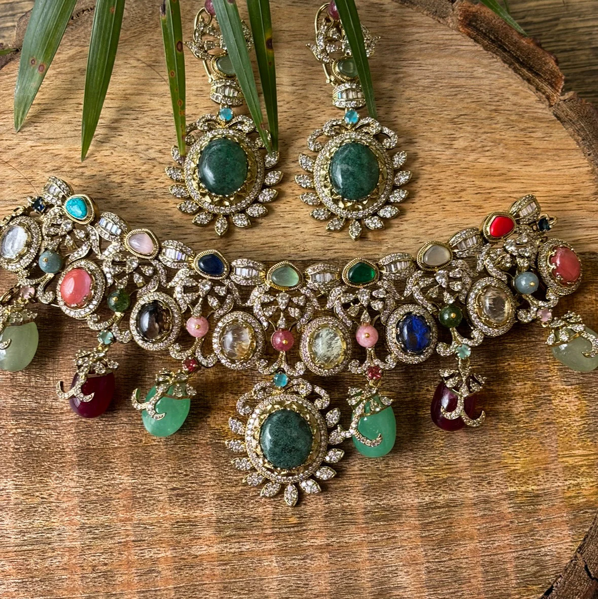 Sabyasachi-Inspired Luxe Heritage Choker - Image 2