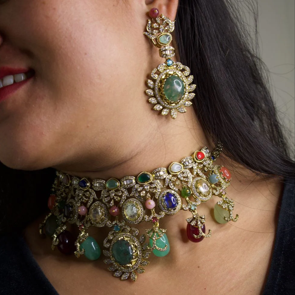 Sabyasachi-Inspired Luxe Heritage Choker - Image 3