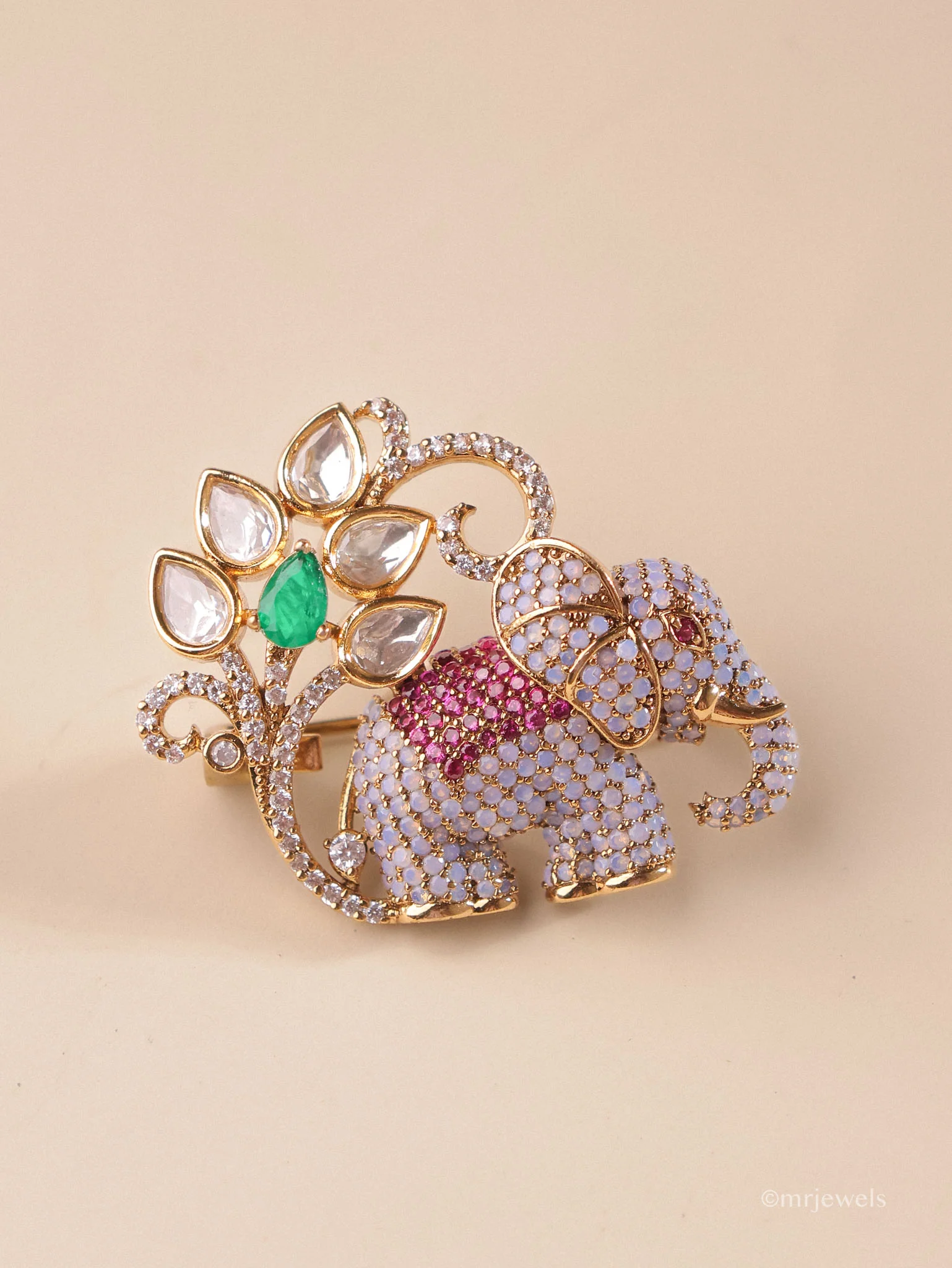 Samaira Elephant Brooch - Image 2