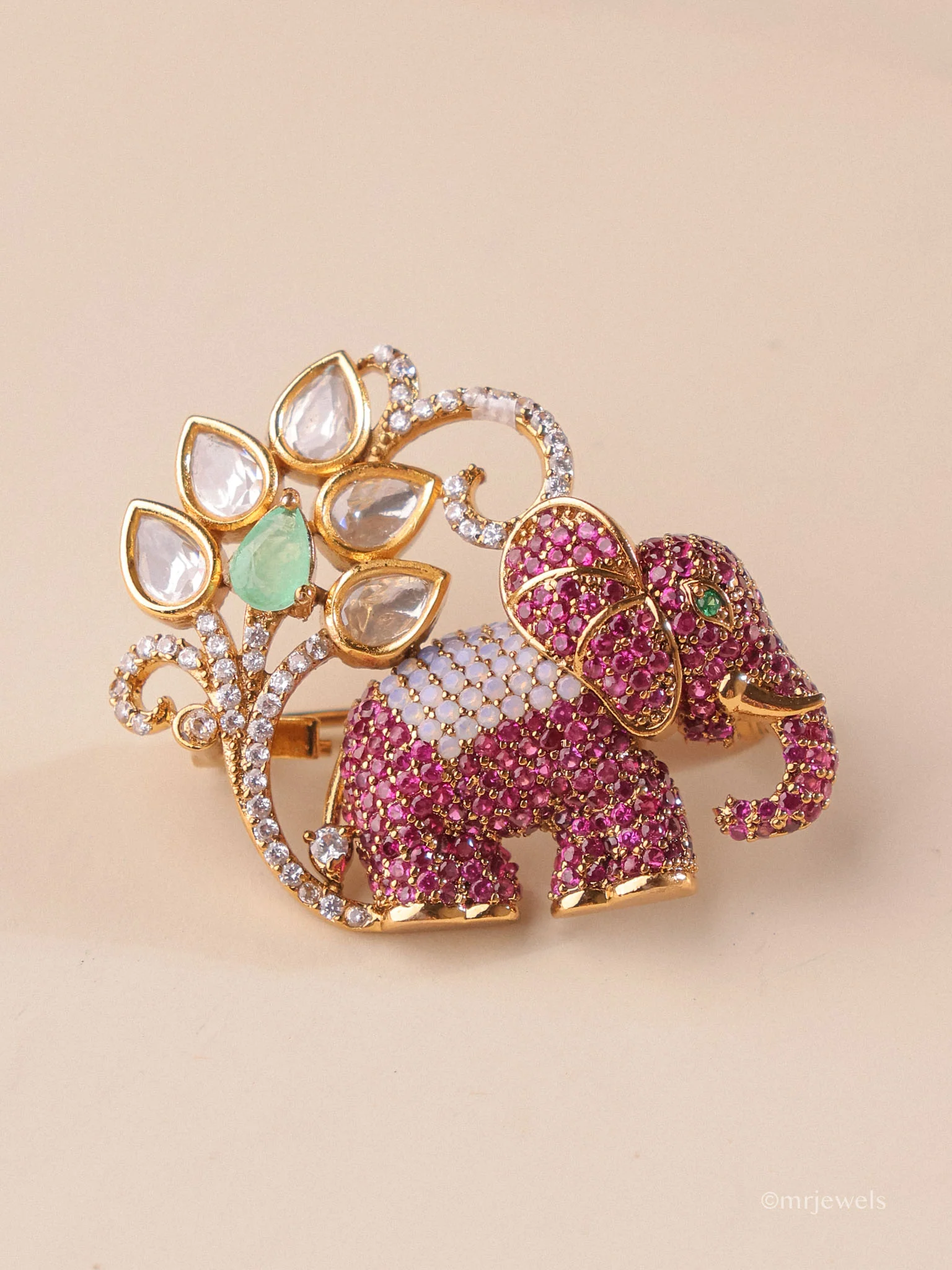 Samaira Elephant Brooch - Image 4