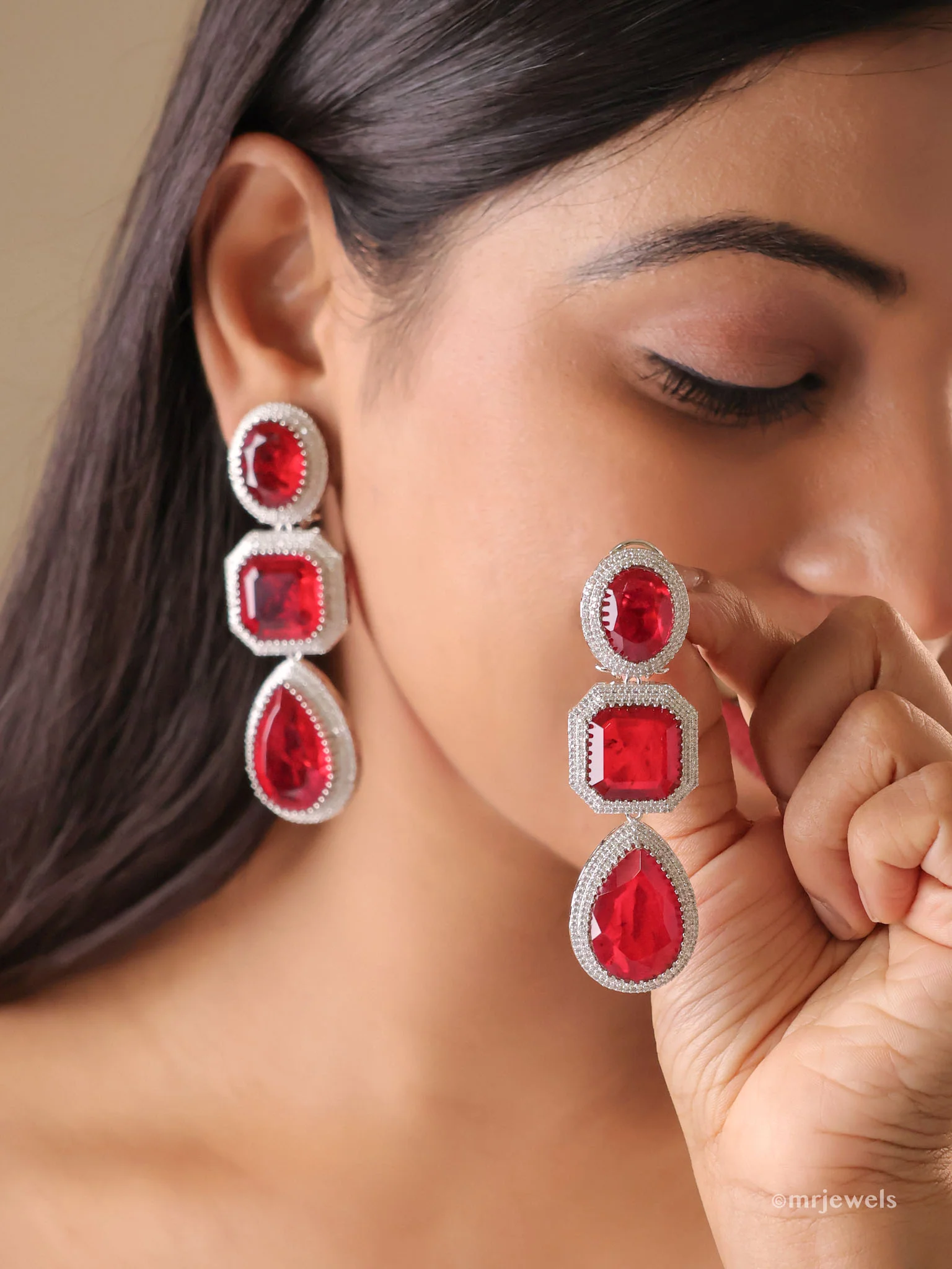 Scarlet Royale Drop Earrings
