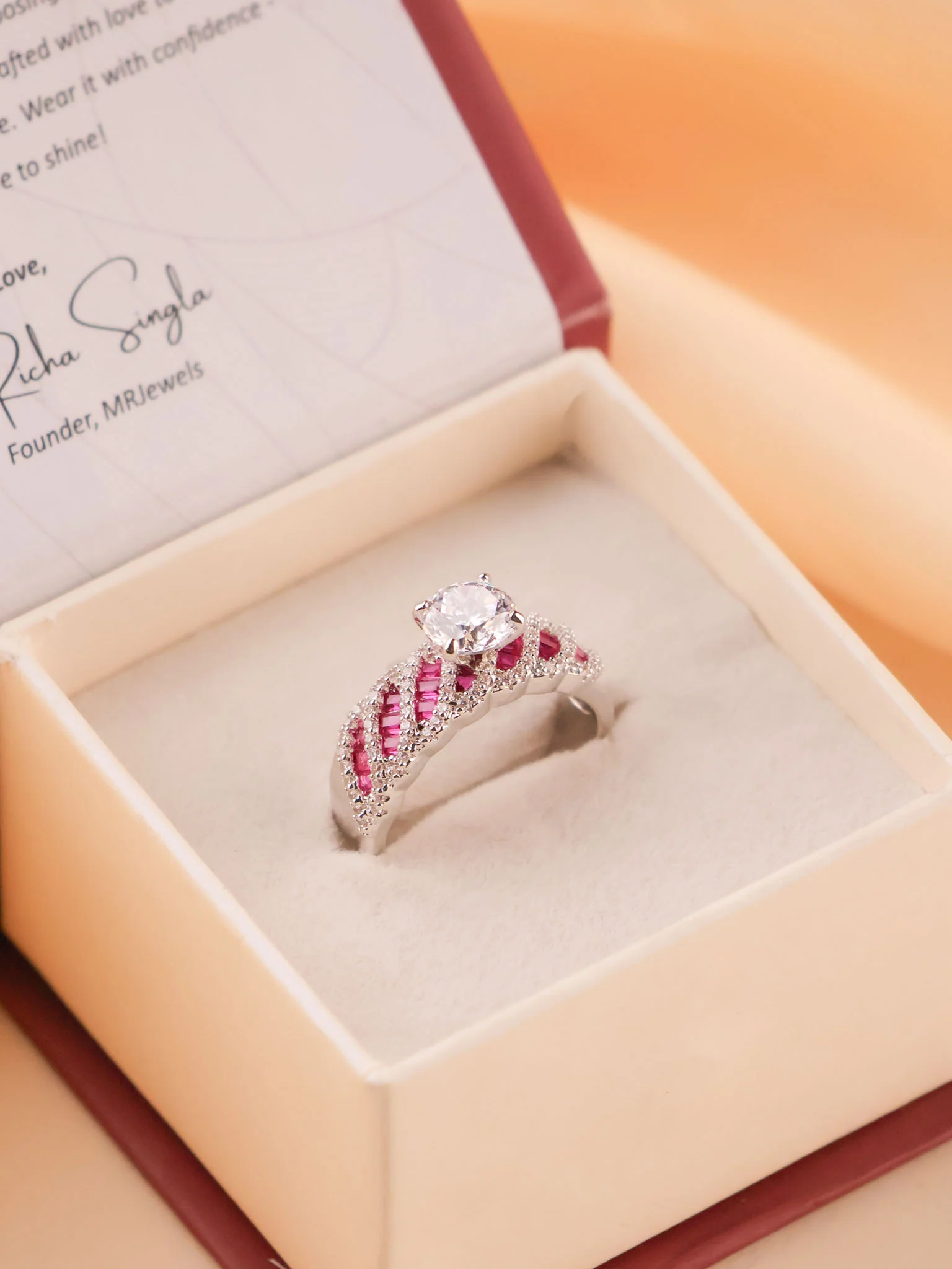 Seraphine Curve Solitaire Ring - Image 4