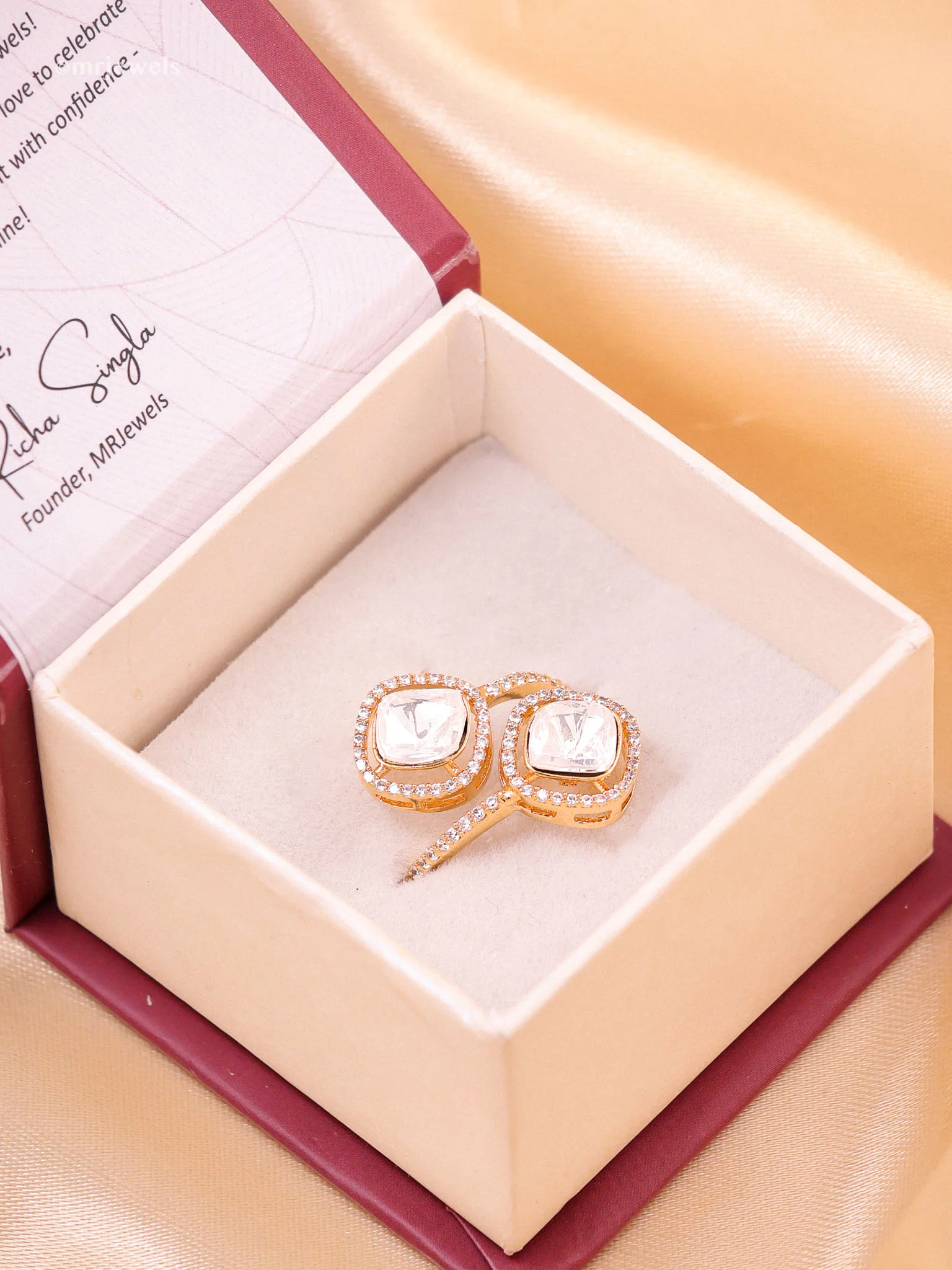 Seraphine Moissanite Duo Ring