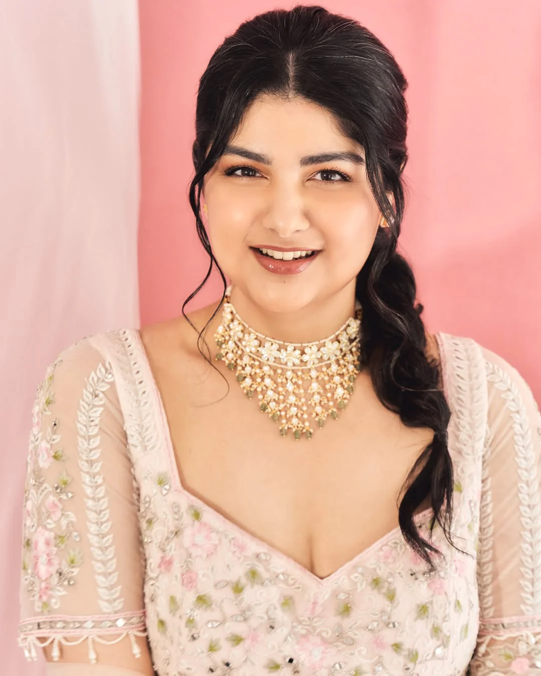 Shrishti Moissanite Fall Polki choker Set - Image 4