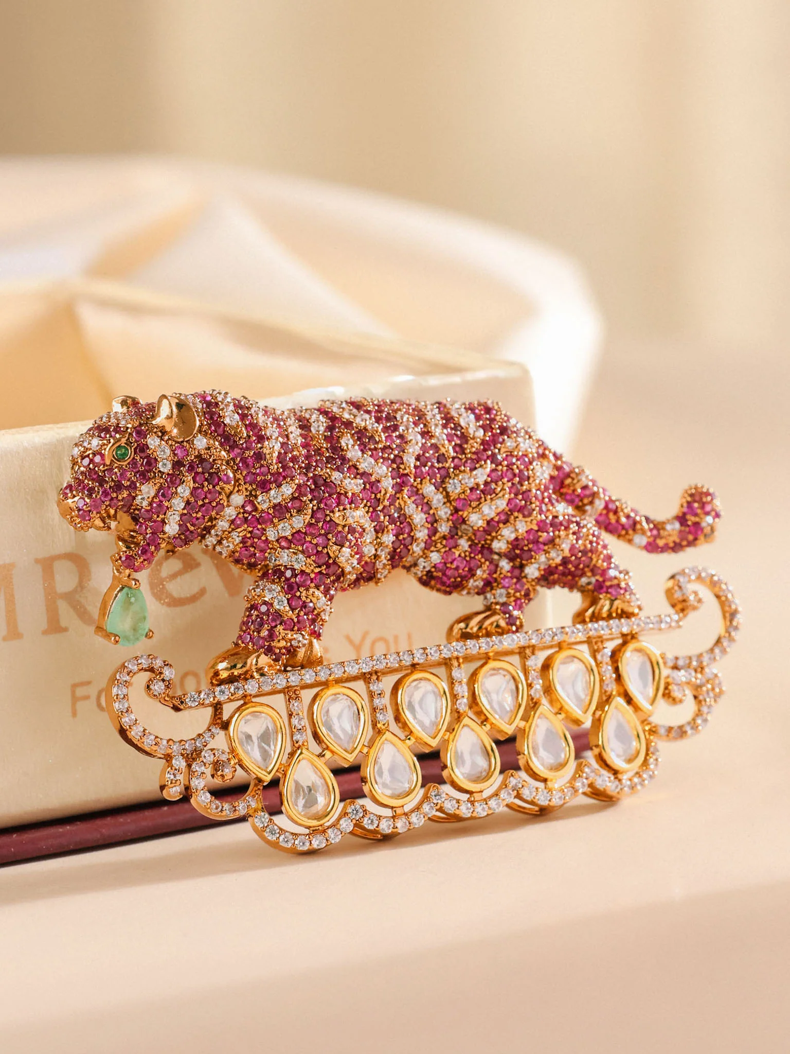 Tiger Royal Statement Brooch