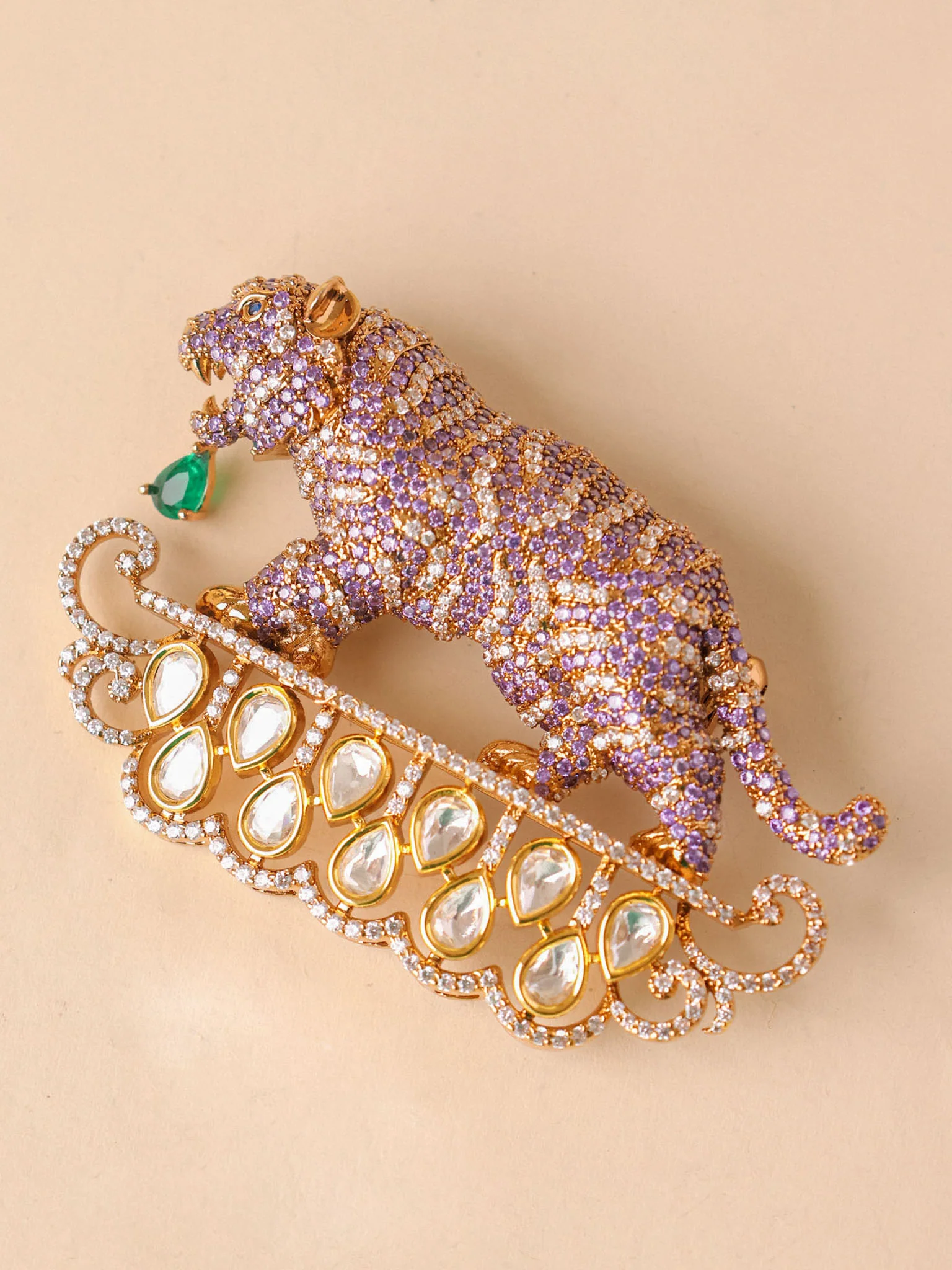 Tiger Royal Statement Brooch - Image 4