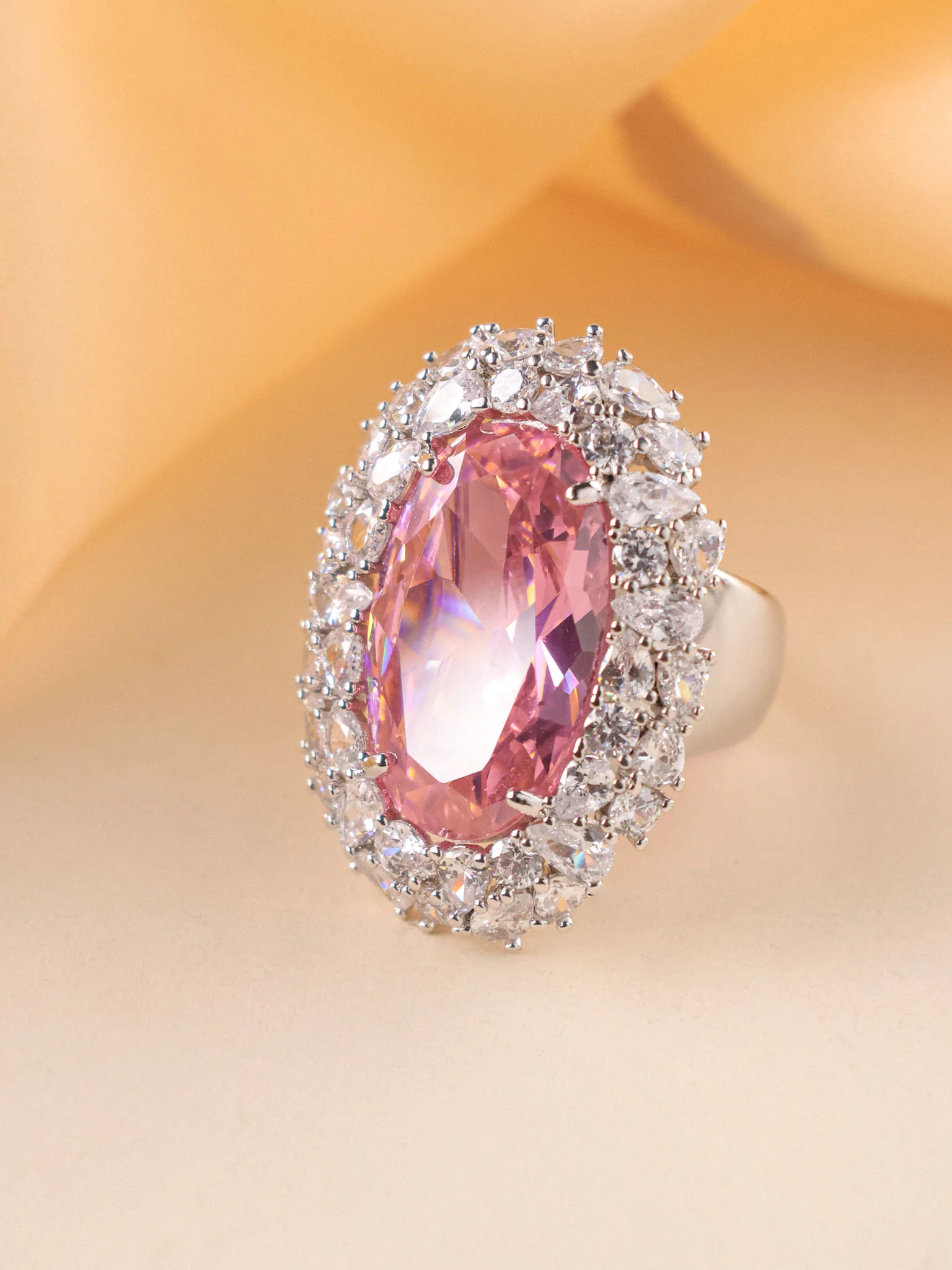 Statement  Cocktail Ring - Adjustable Size - Image 11