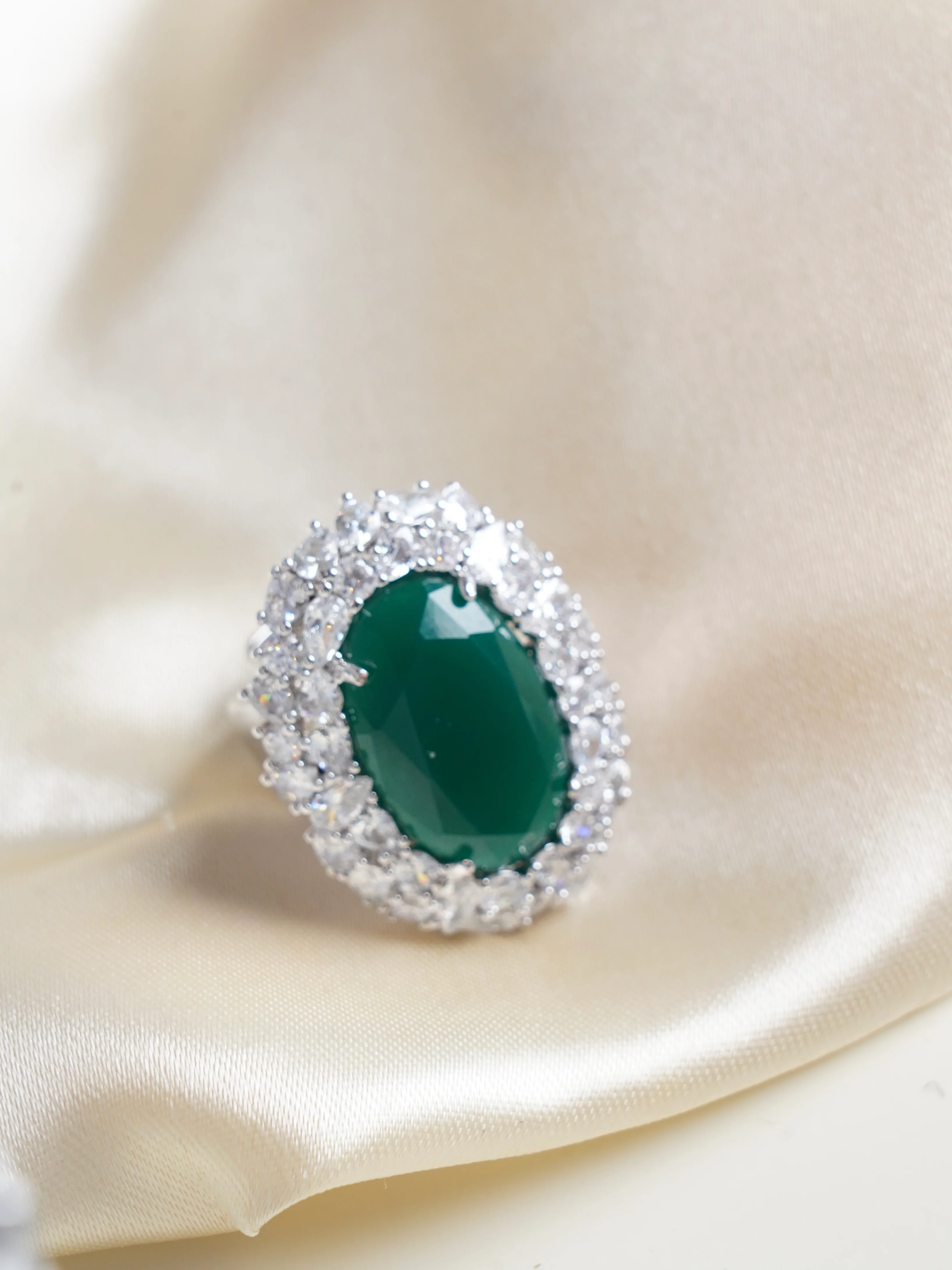 Statement  Cocktail Ring - Adjustable Size - Image 4