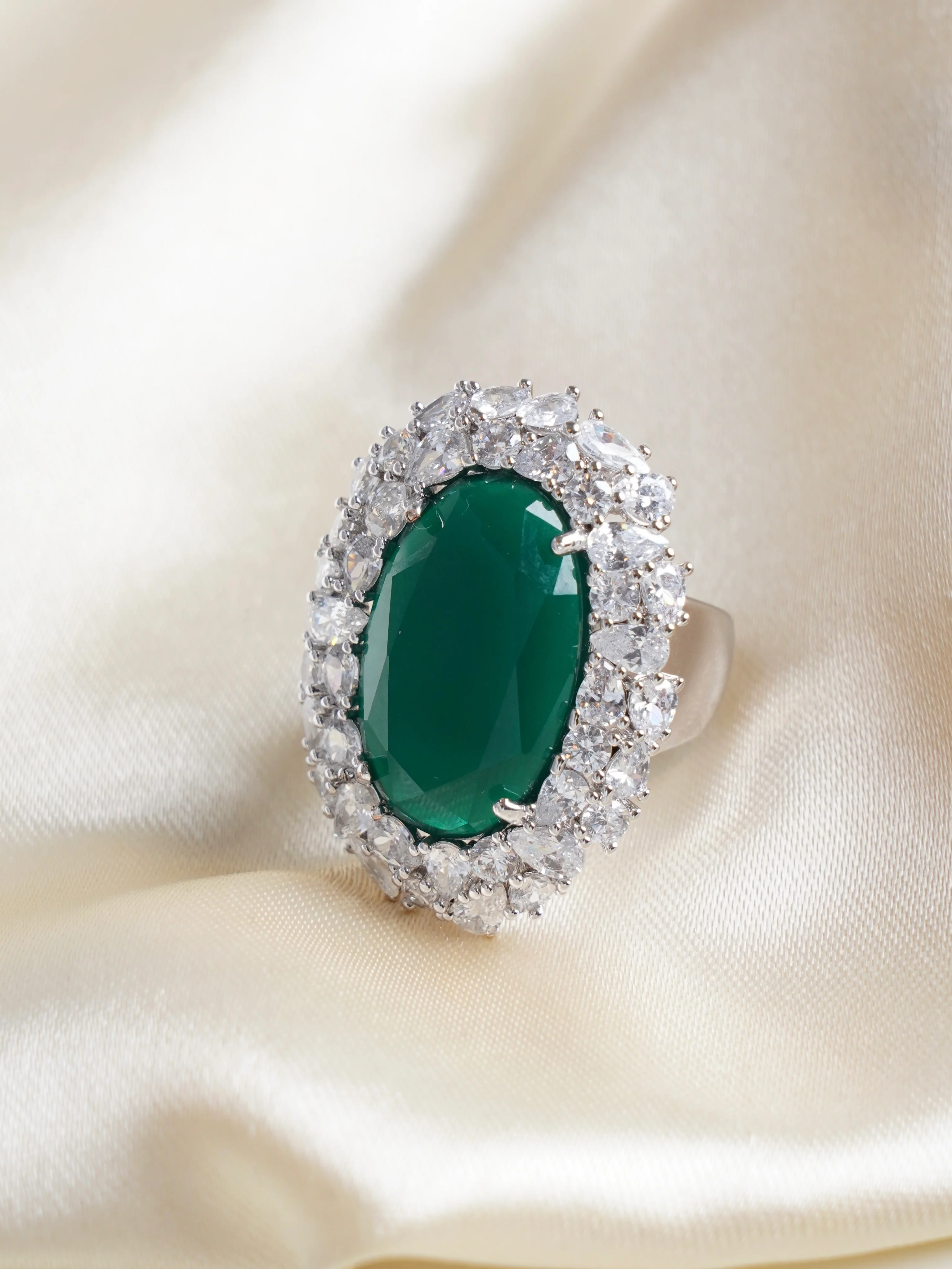 Statement  Cocktail Ring - Adjustable Size - Image 5