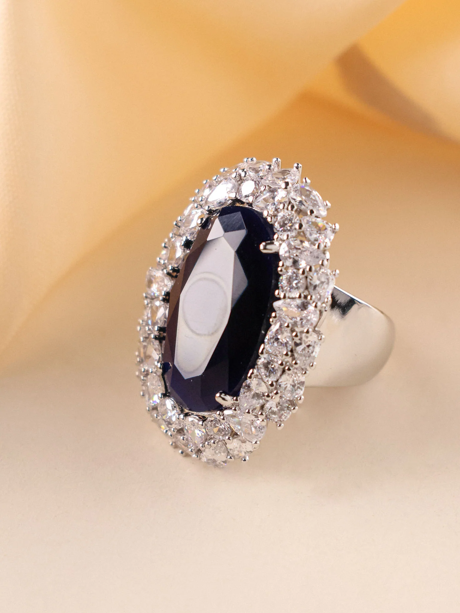Statement  Cocktail Ring - Adjustable Size - Image 7