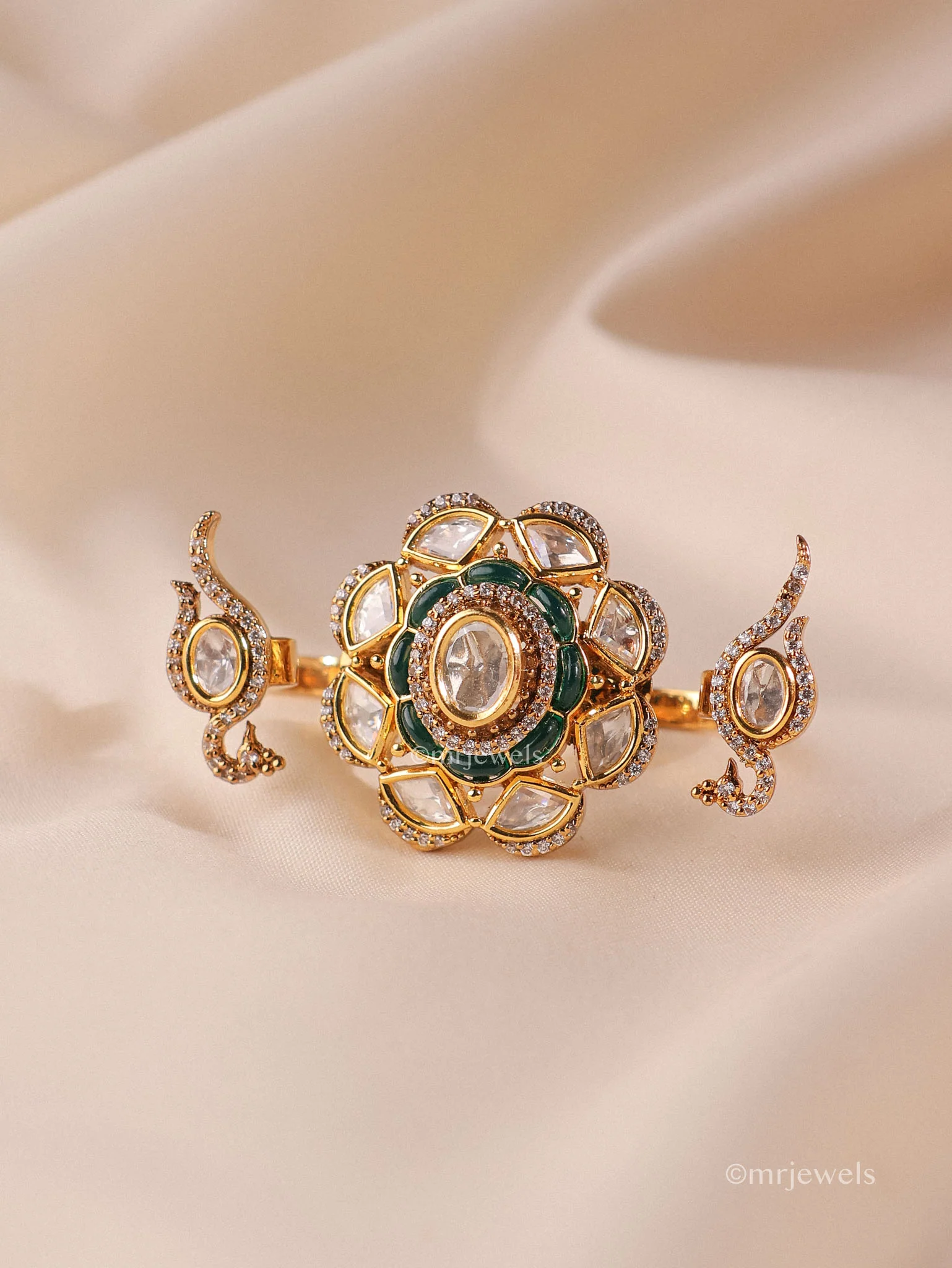 Statement Kundan Polki Ring - Image 3