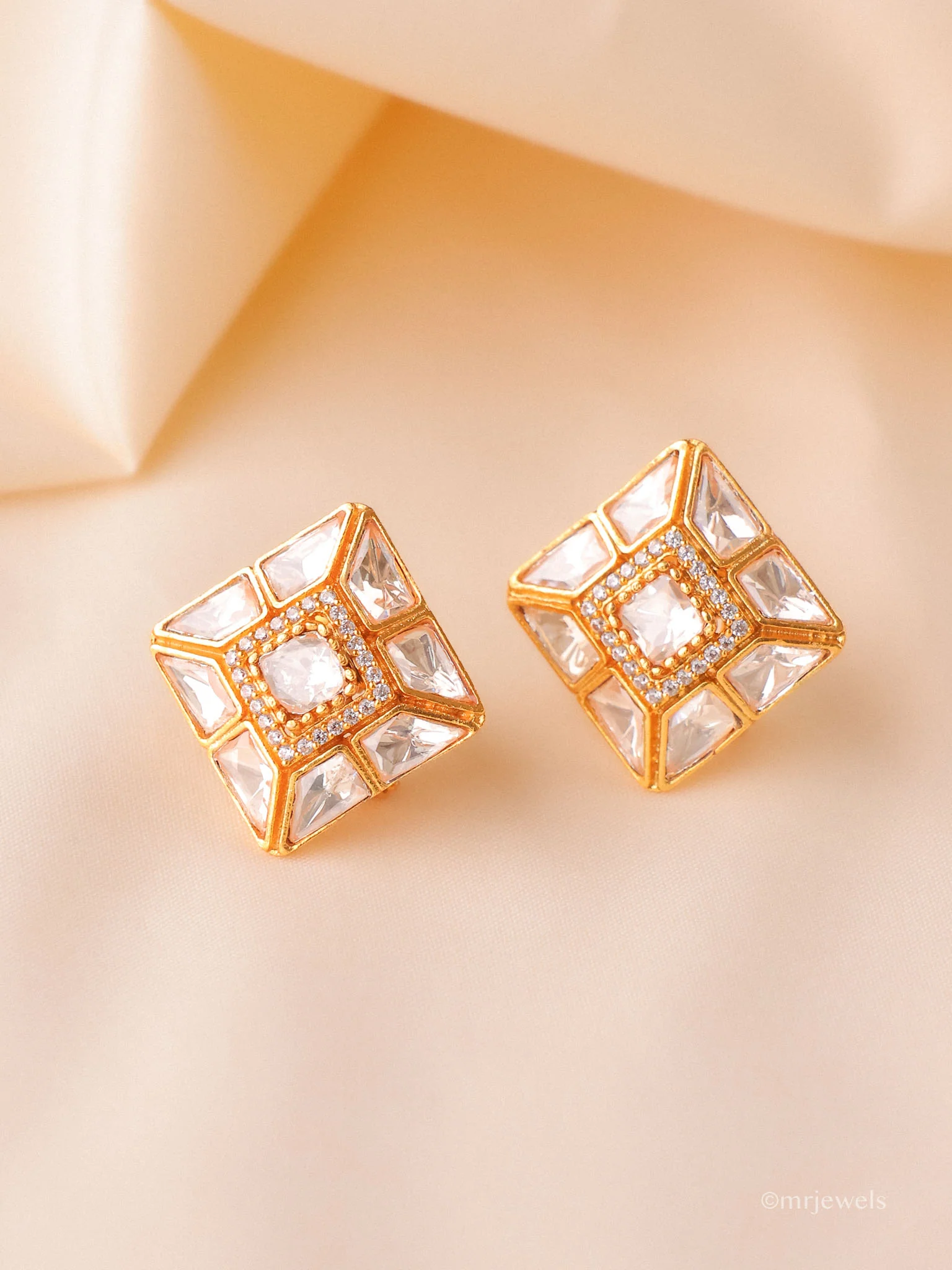 Statement Moissanite Stud Earrings