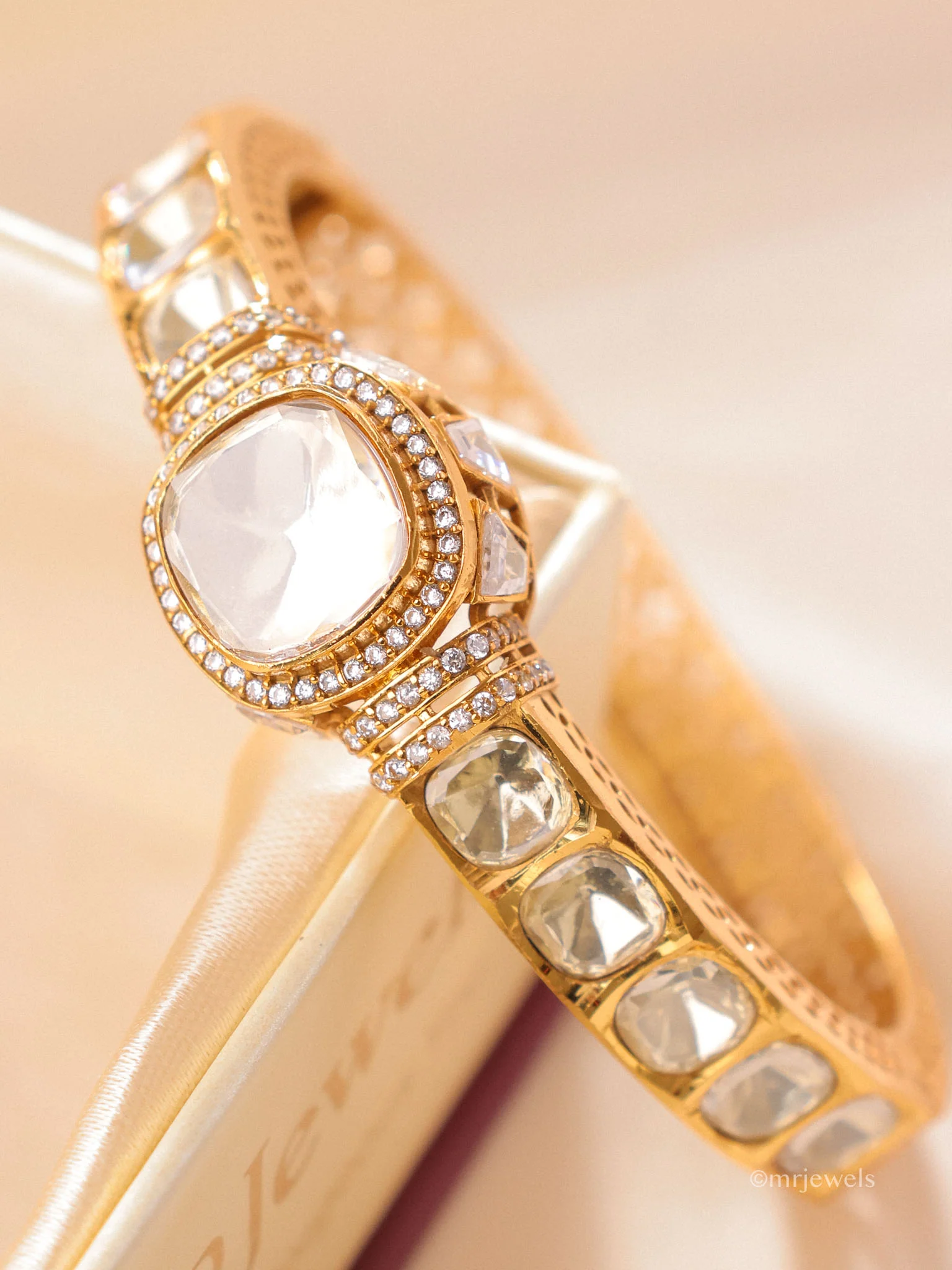 Statement Polki Moissanite Bracelet - Image 3