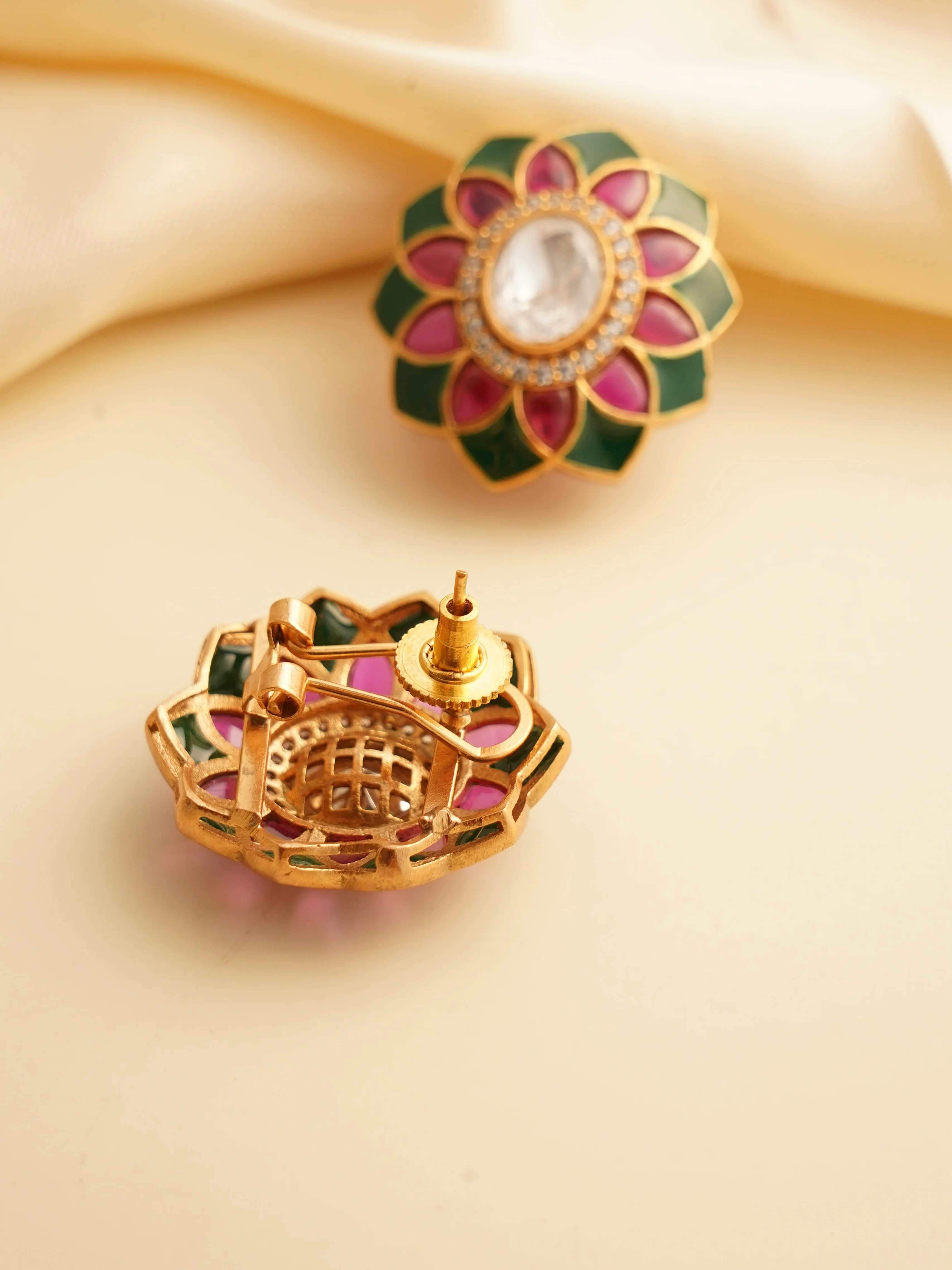 Statement Studs in Enamel Hues - Image 5