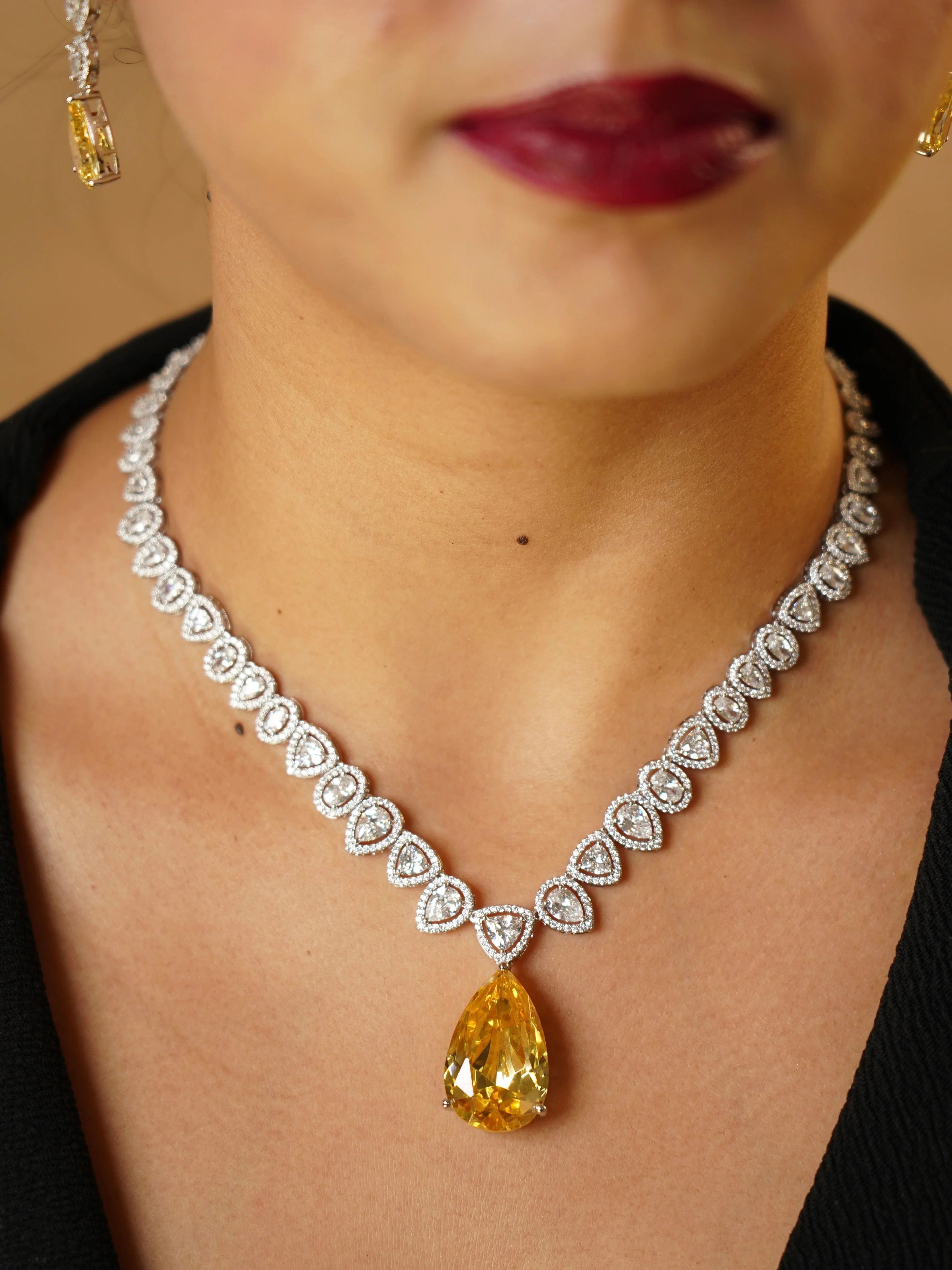 Sunlit Luxe Diamond Yellow Sapphire Set - Image 2