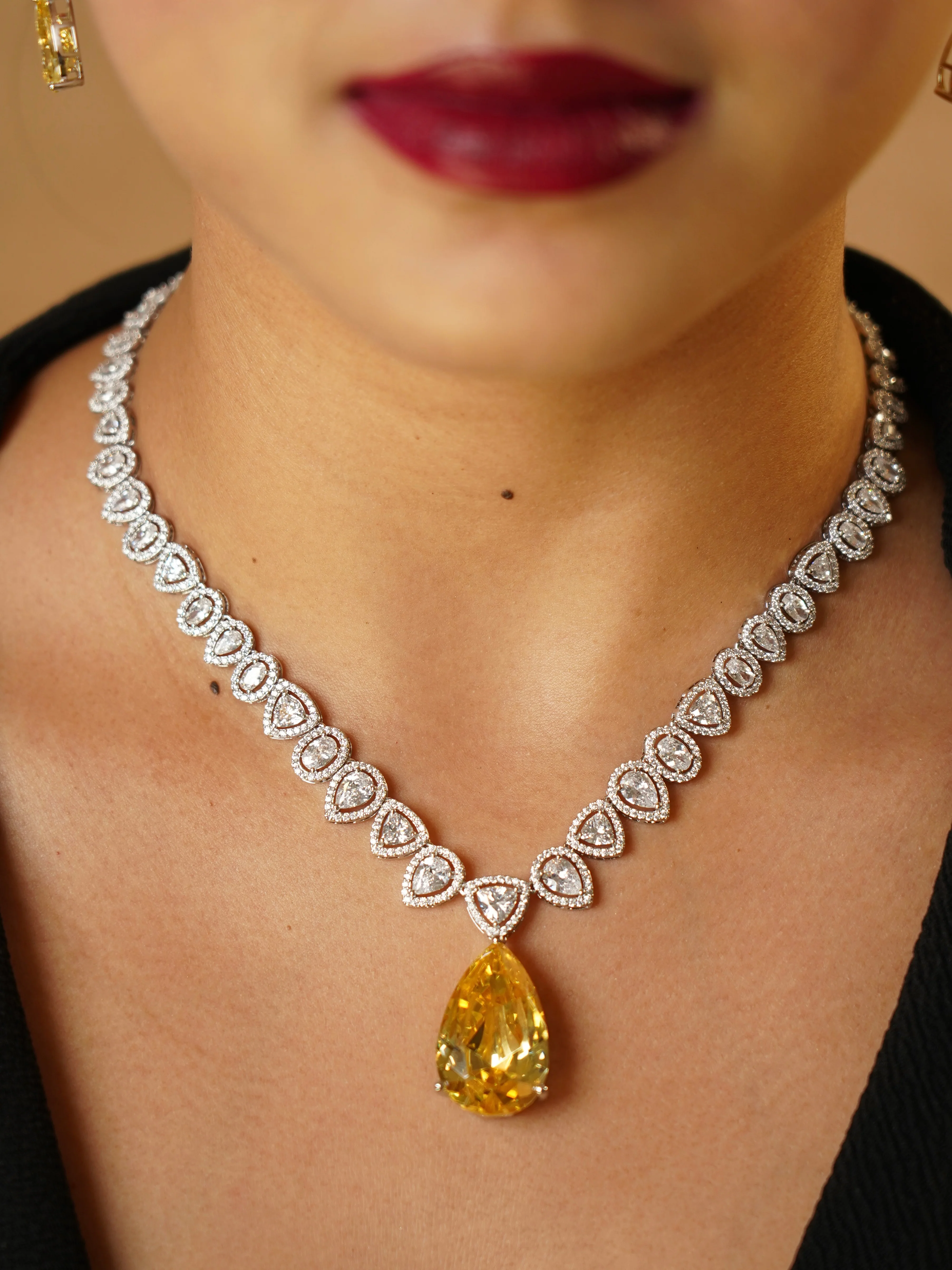 Sunlit Luxe Diamond Yellow Sapphire Set - Image 4