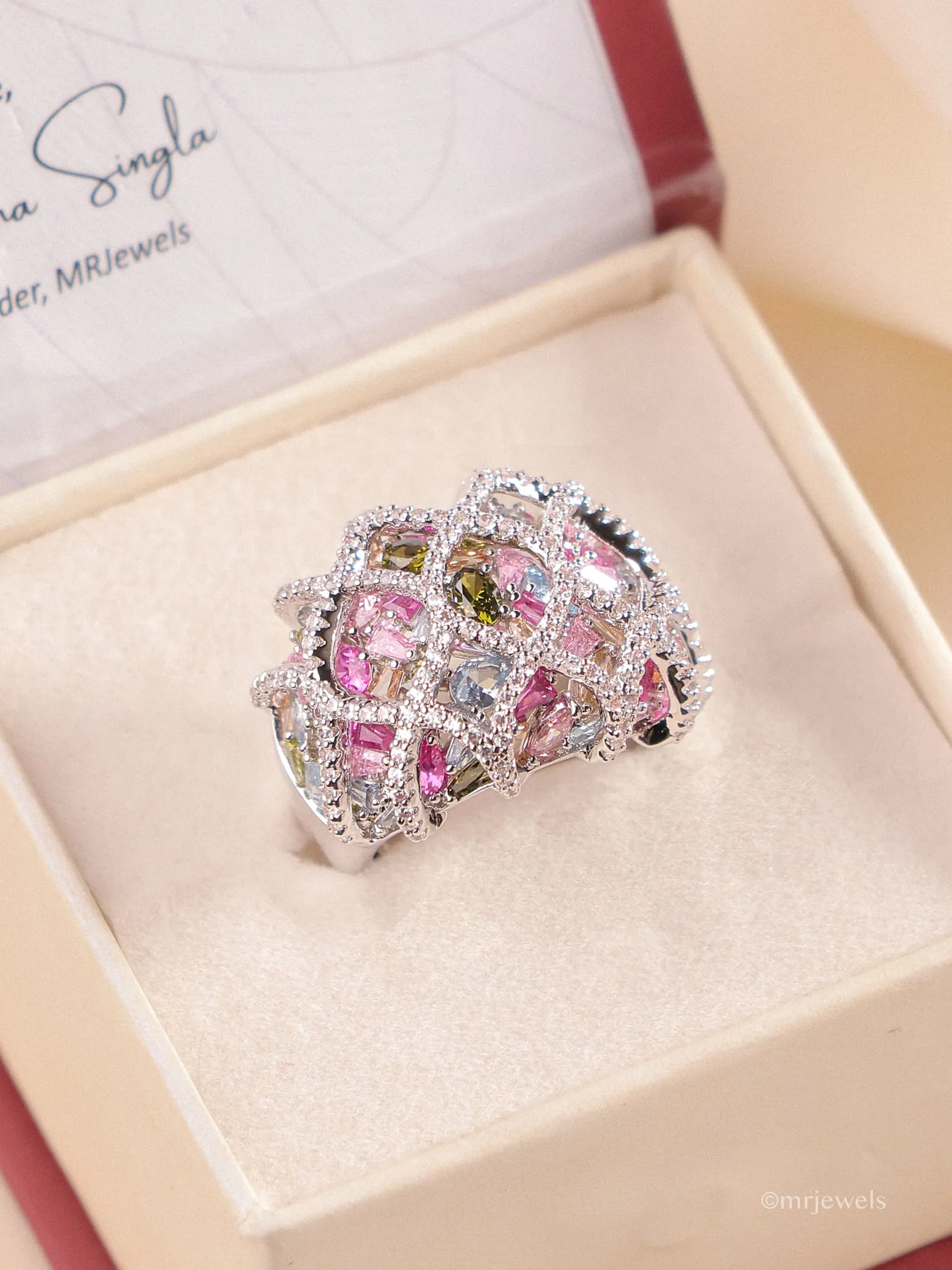 Swarovski Cut Statement Ring