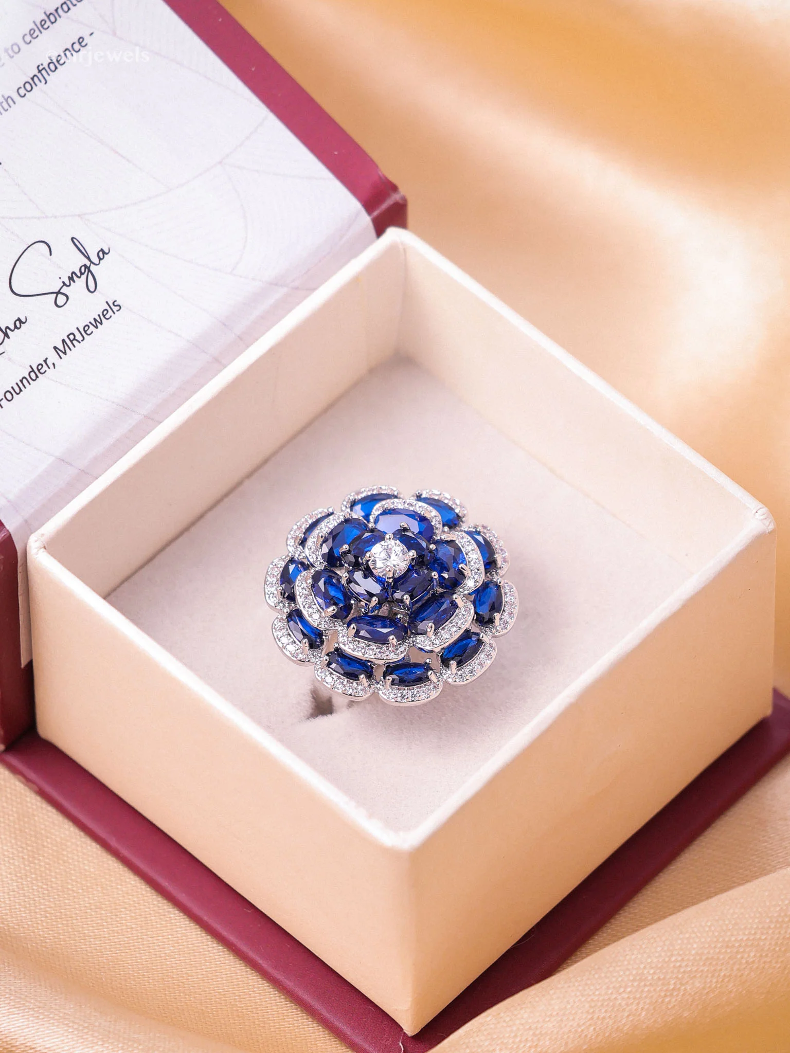 Swarovski Designer Ring - Free size - Image 10