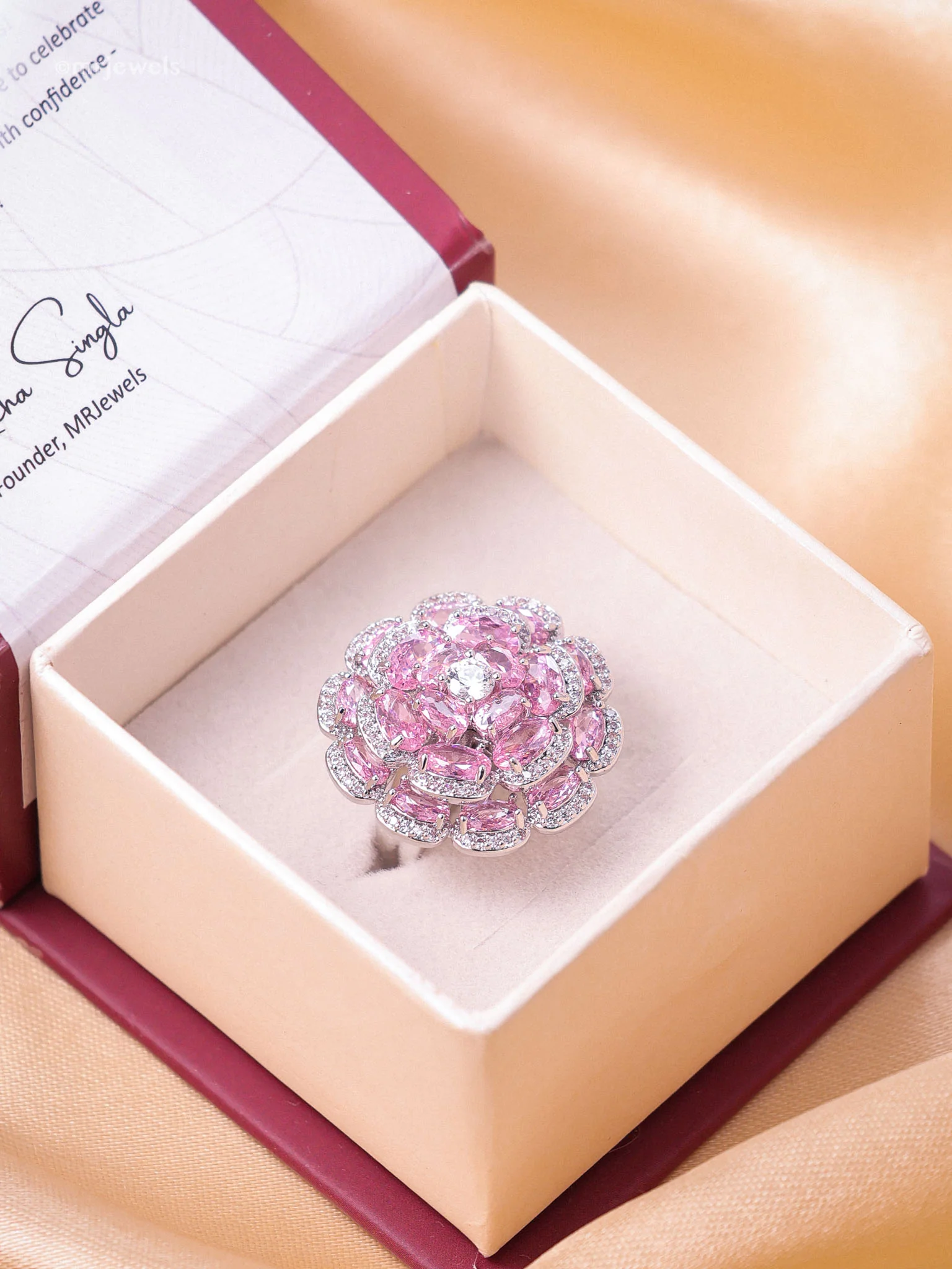 Swarovski Designer Ring - Free size - Image 14