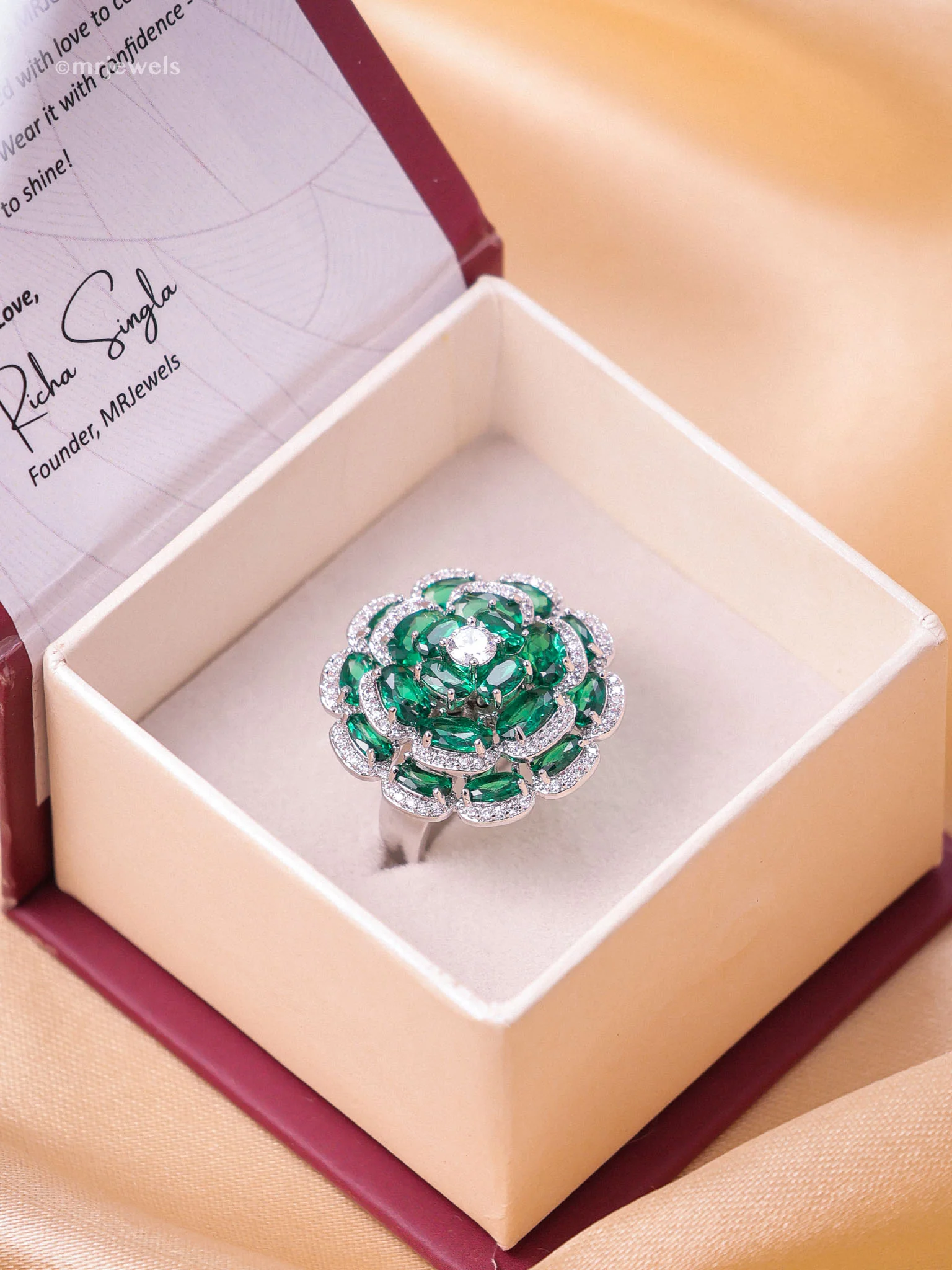 Swarovski Designer Ring - Free size - Image 2
