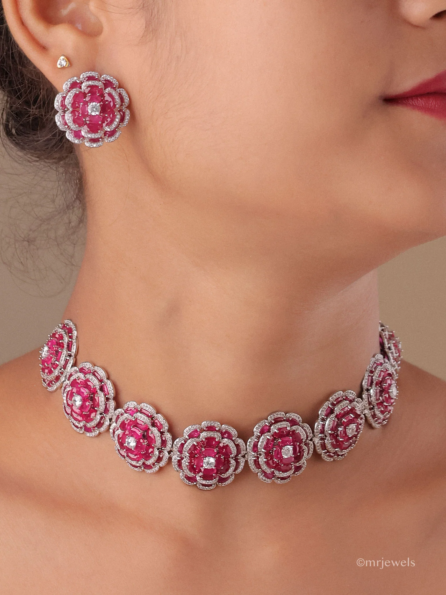 Swarovski  Statement Diamond Necklace Set