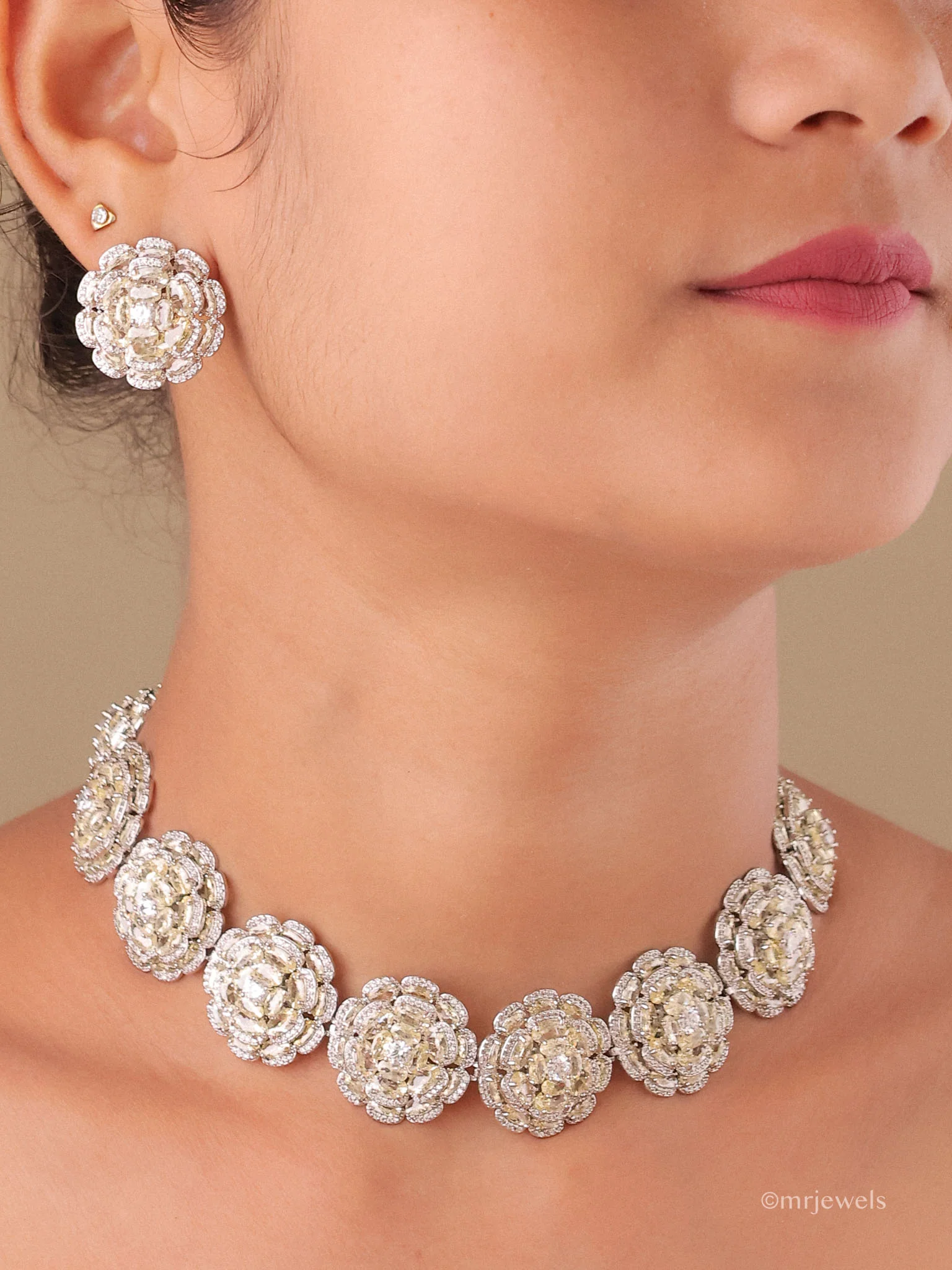 Swarovski  Statement Diamond Necklace Set - Image 10