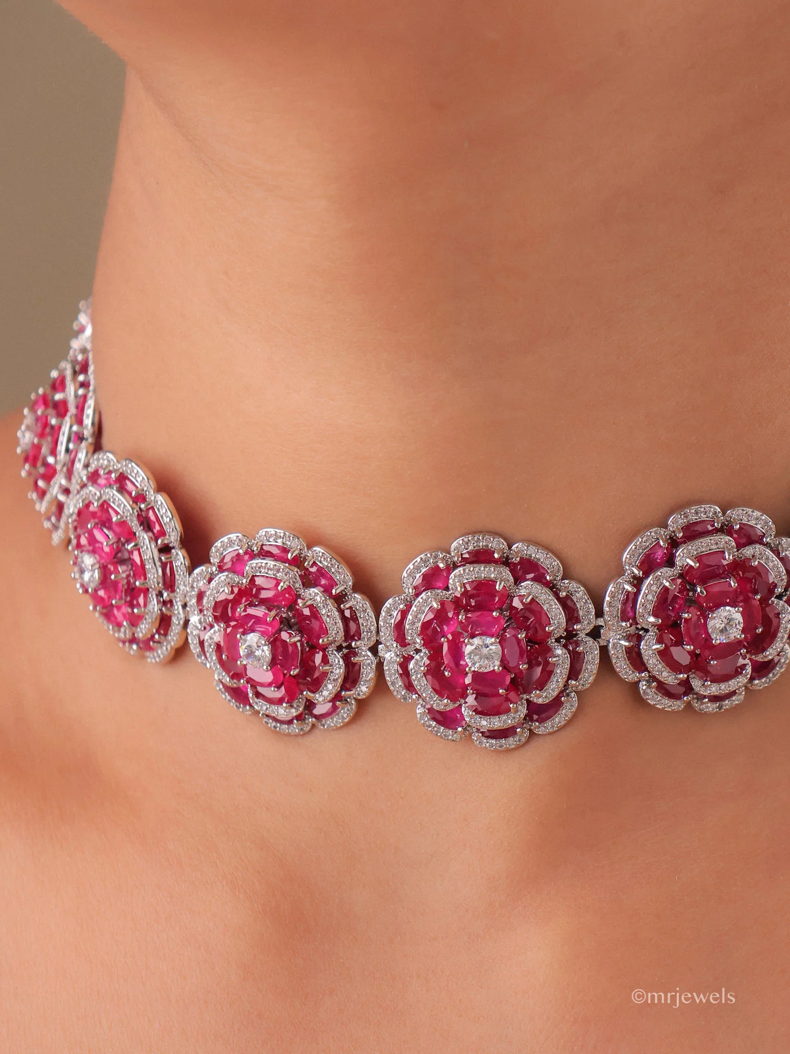 Swarovski  Statement Diamond Necklace Set - Image 2