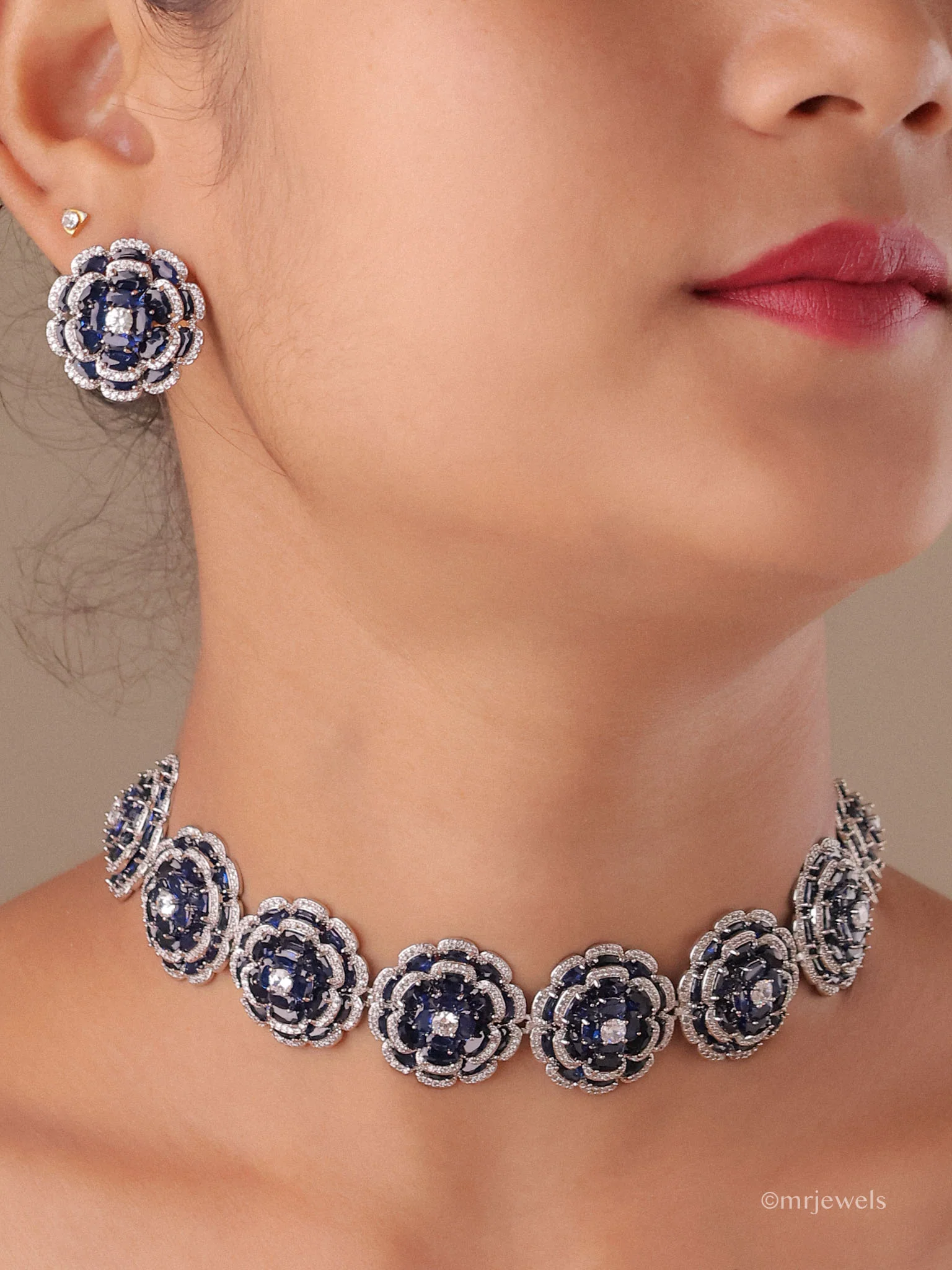Swarovski  Statement Diamond Necklace Set - Image 4