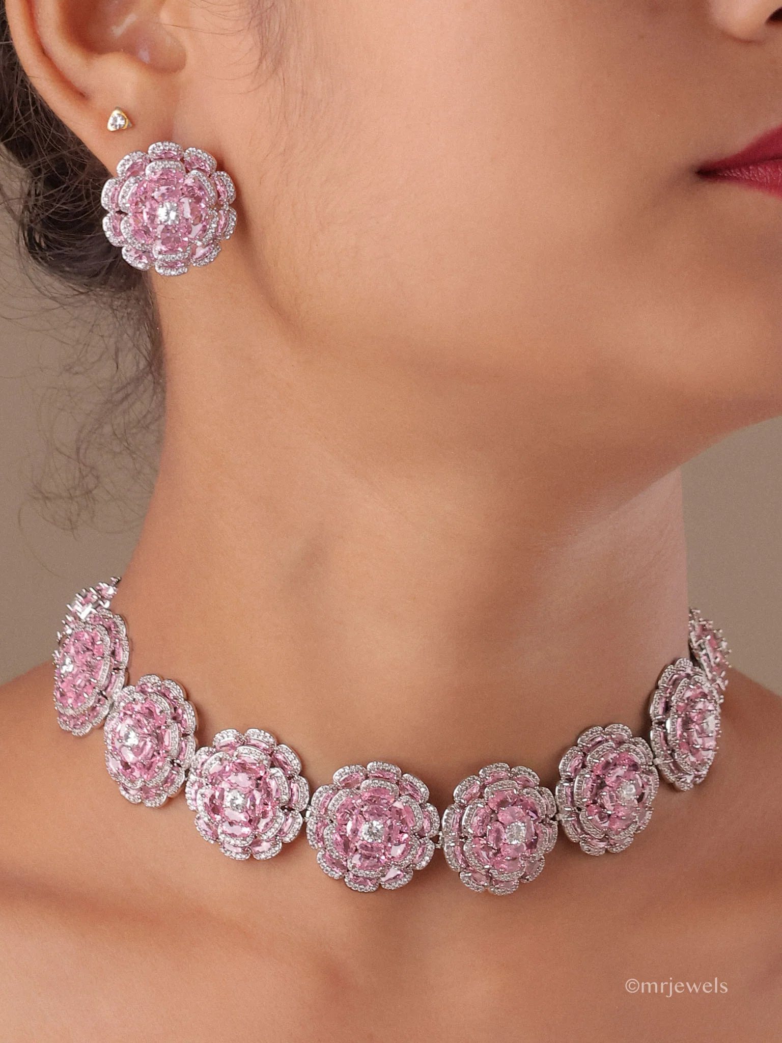 Swarovski  Statement Diamond Necklace Set - Image 9