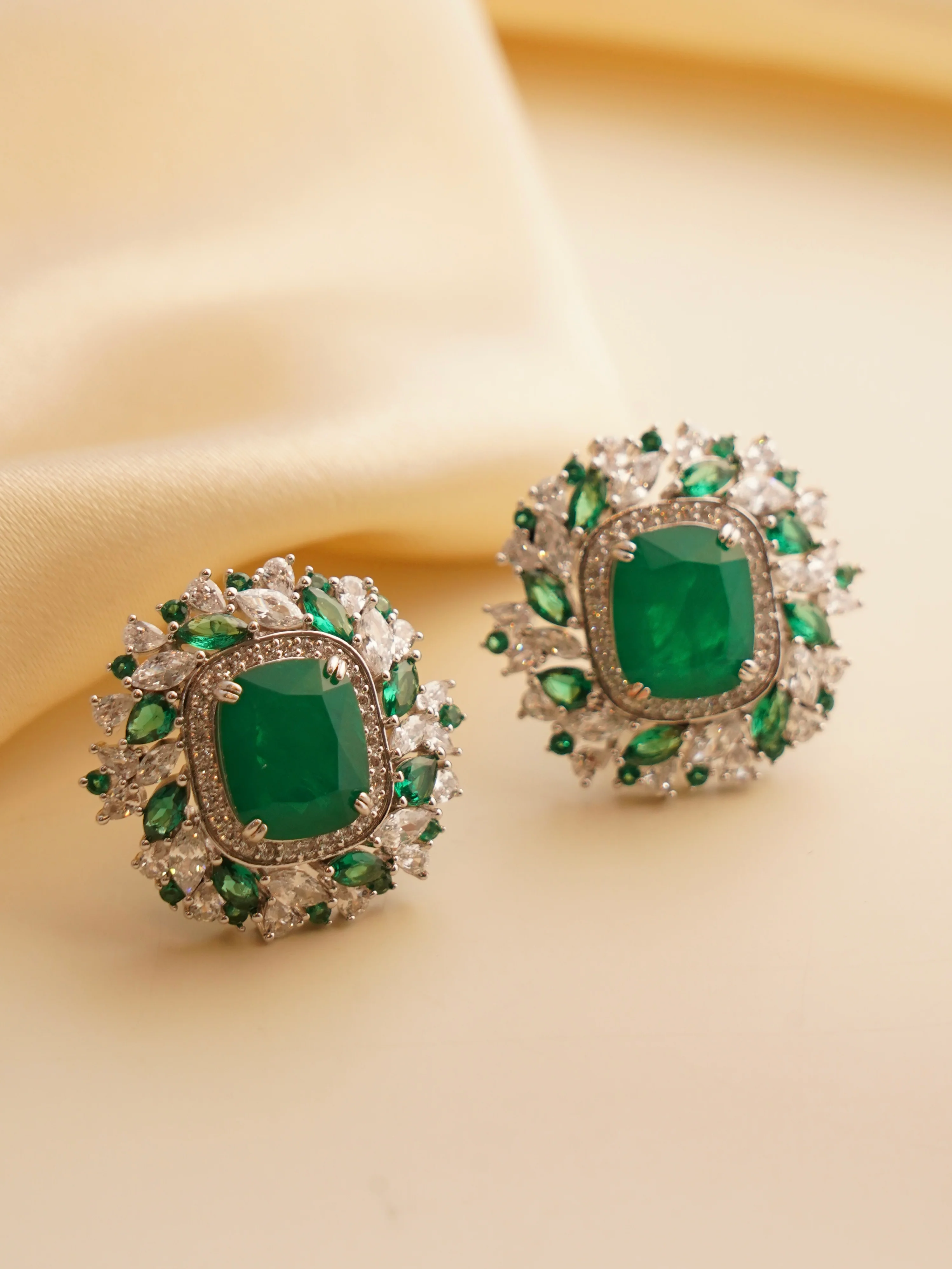 Swarovski Stud Earrings – Royal Glamour in Every Hue - Image 2