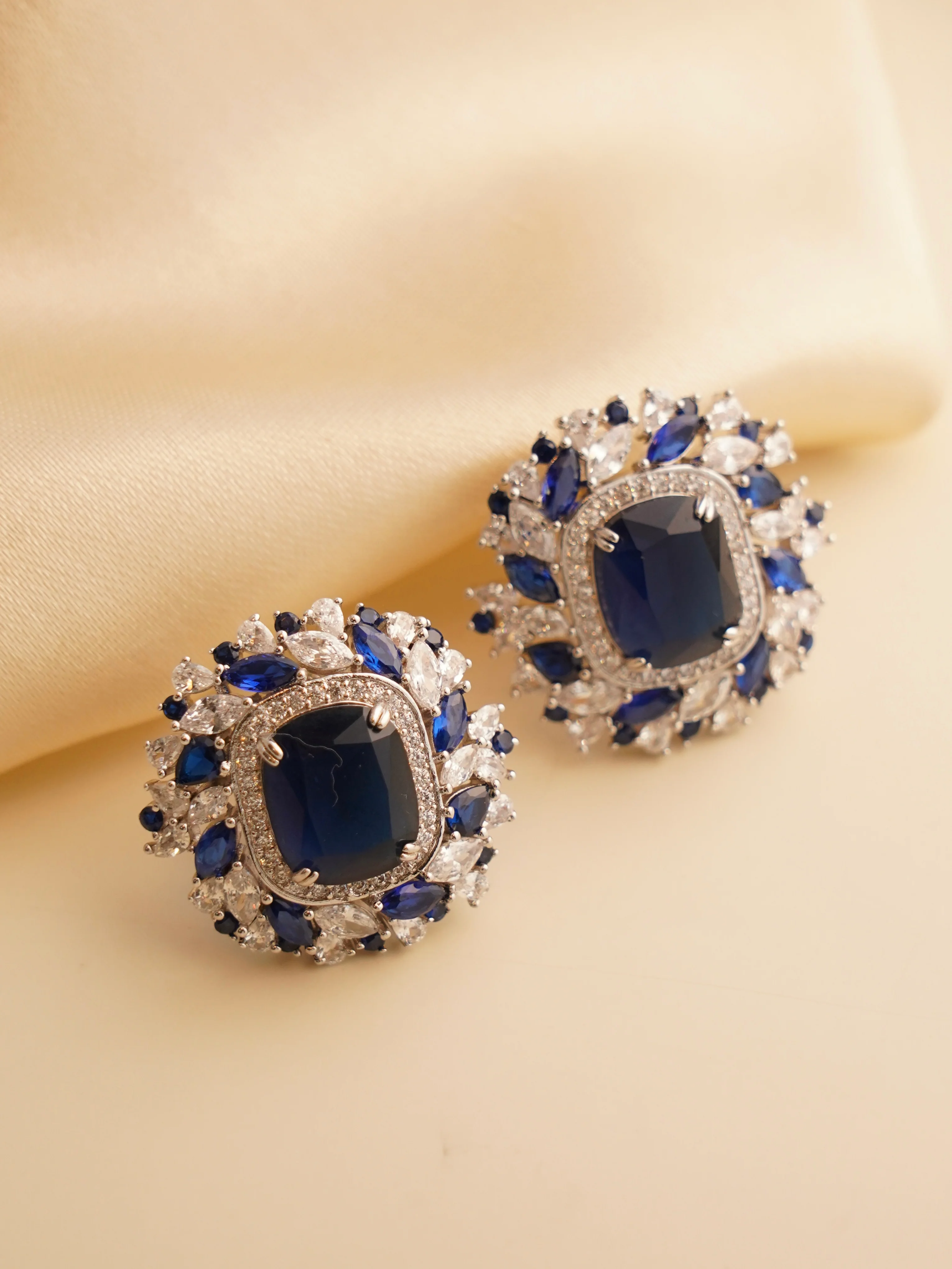 Swarovski Stud Earrings – Royal Glamour in Every Hue - Image 3