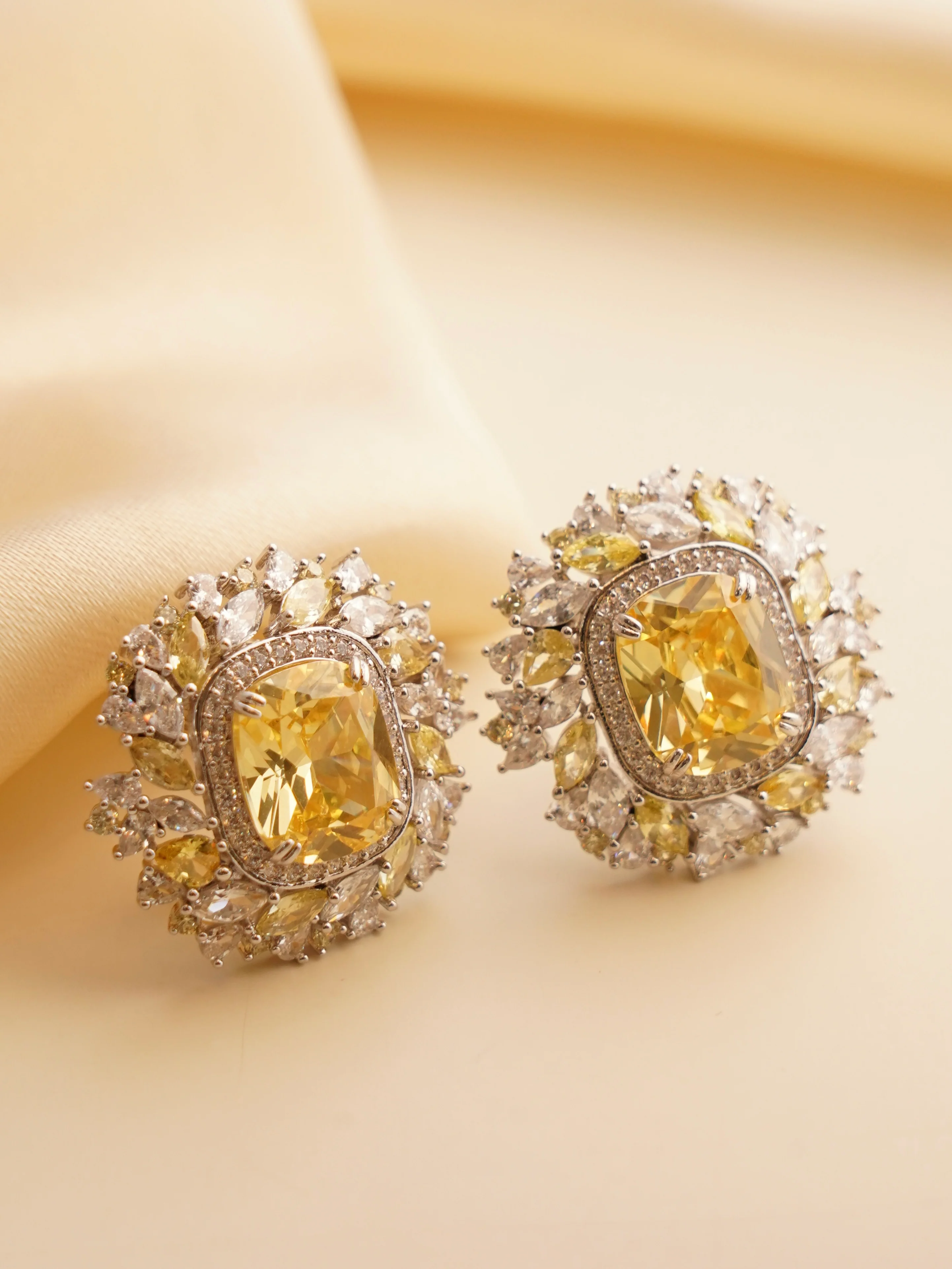 Swarovski Stud Earrings – Royal Glamour in Every Hue - Image 4