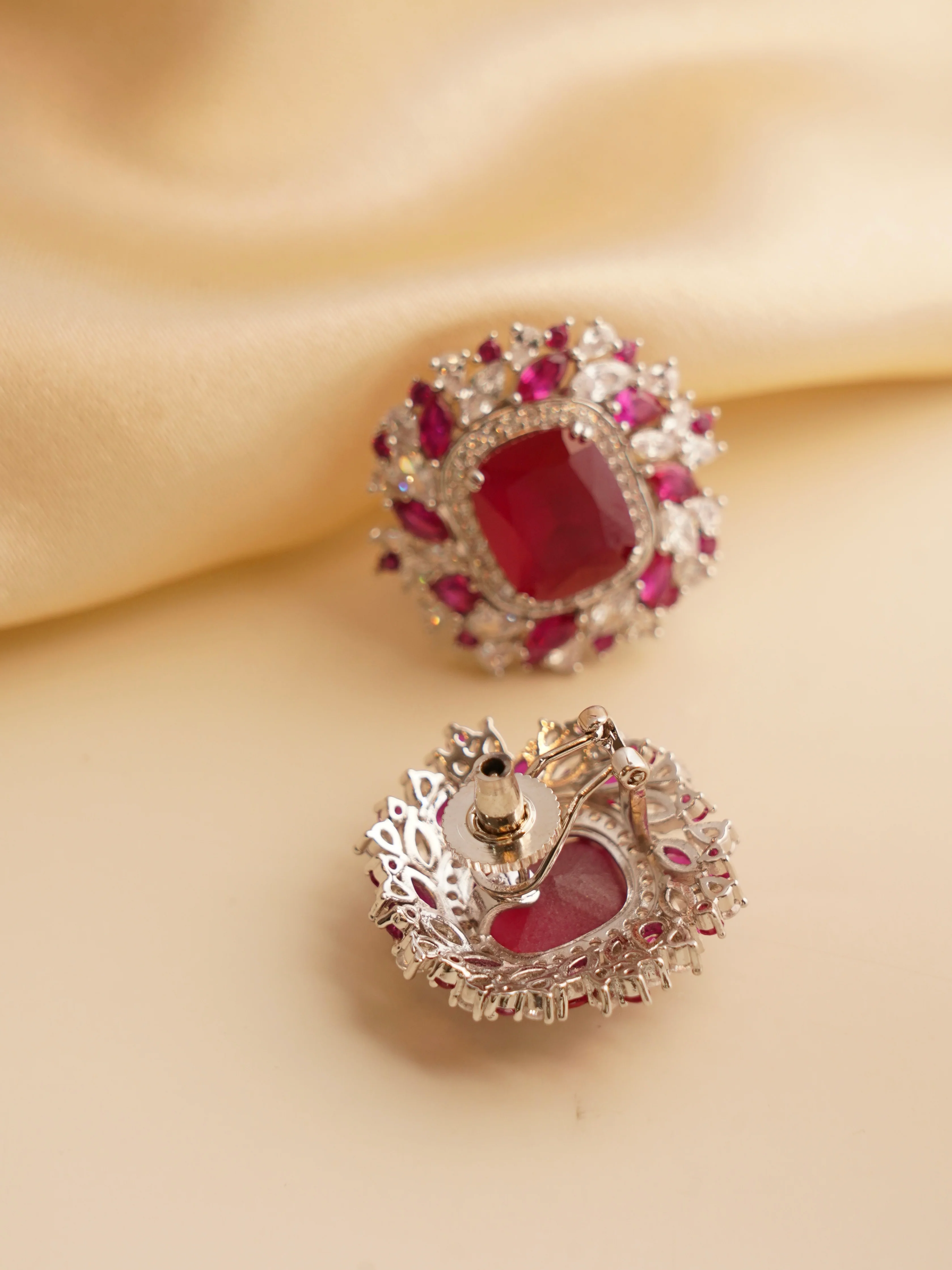 Swarovski Stud Earrings – Royal Glamour in Every Hue - Image 5