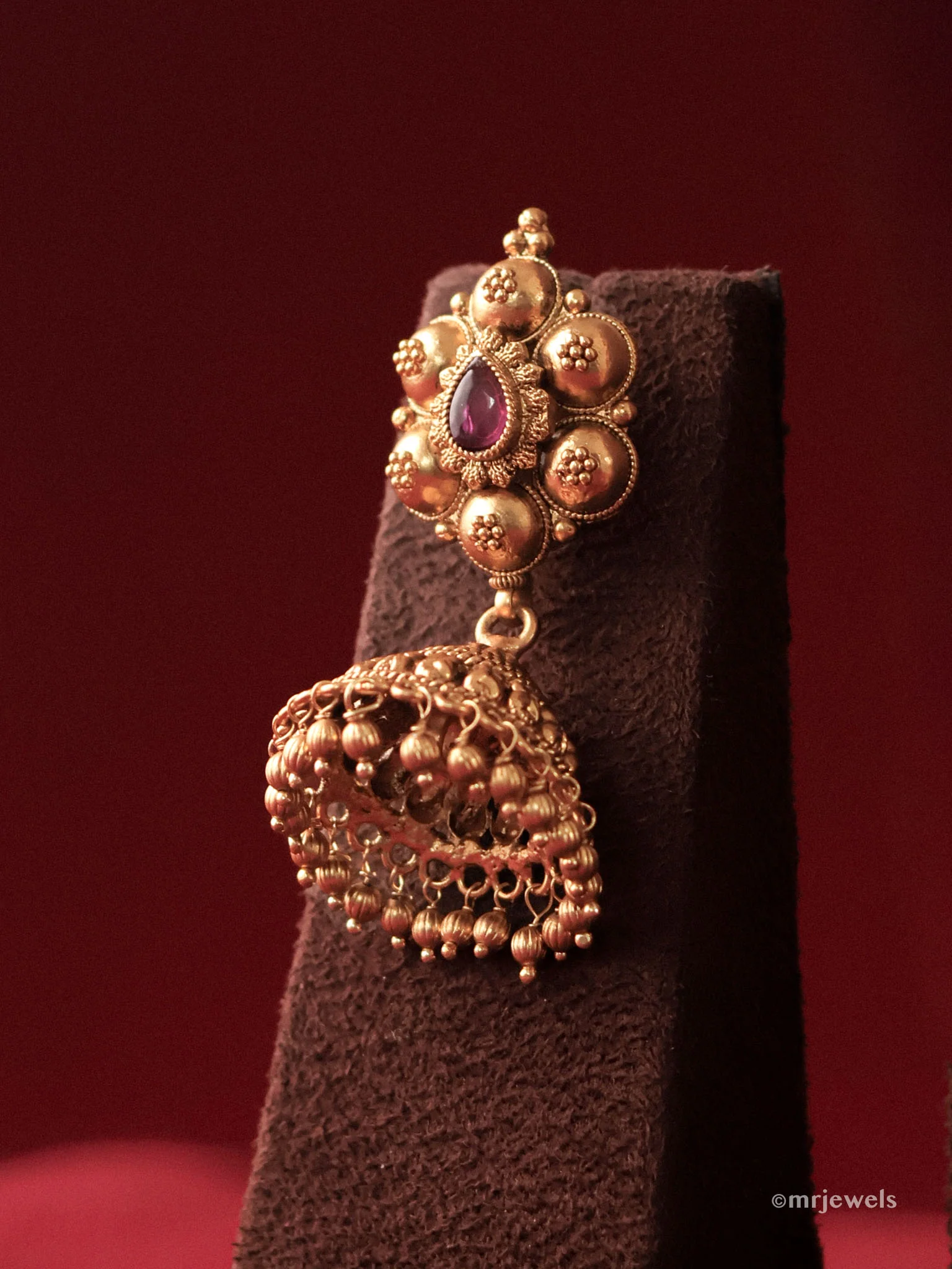 Temple Heritage Nakshi Long Haram Set - Image 2