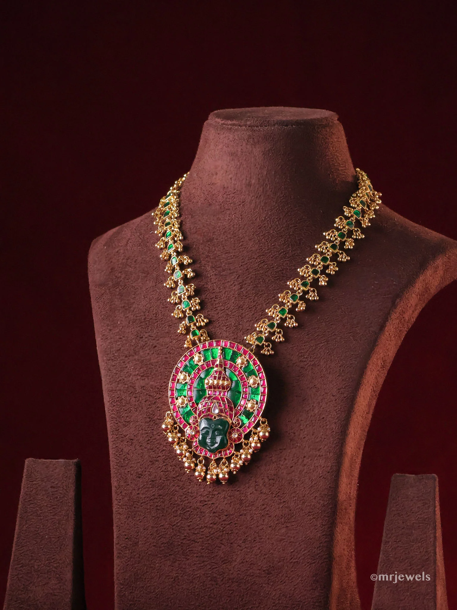 Temple jewellery Kathakali inspired