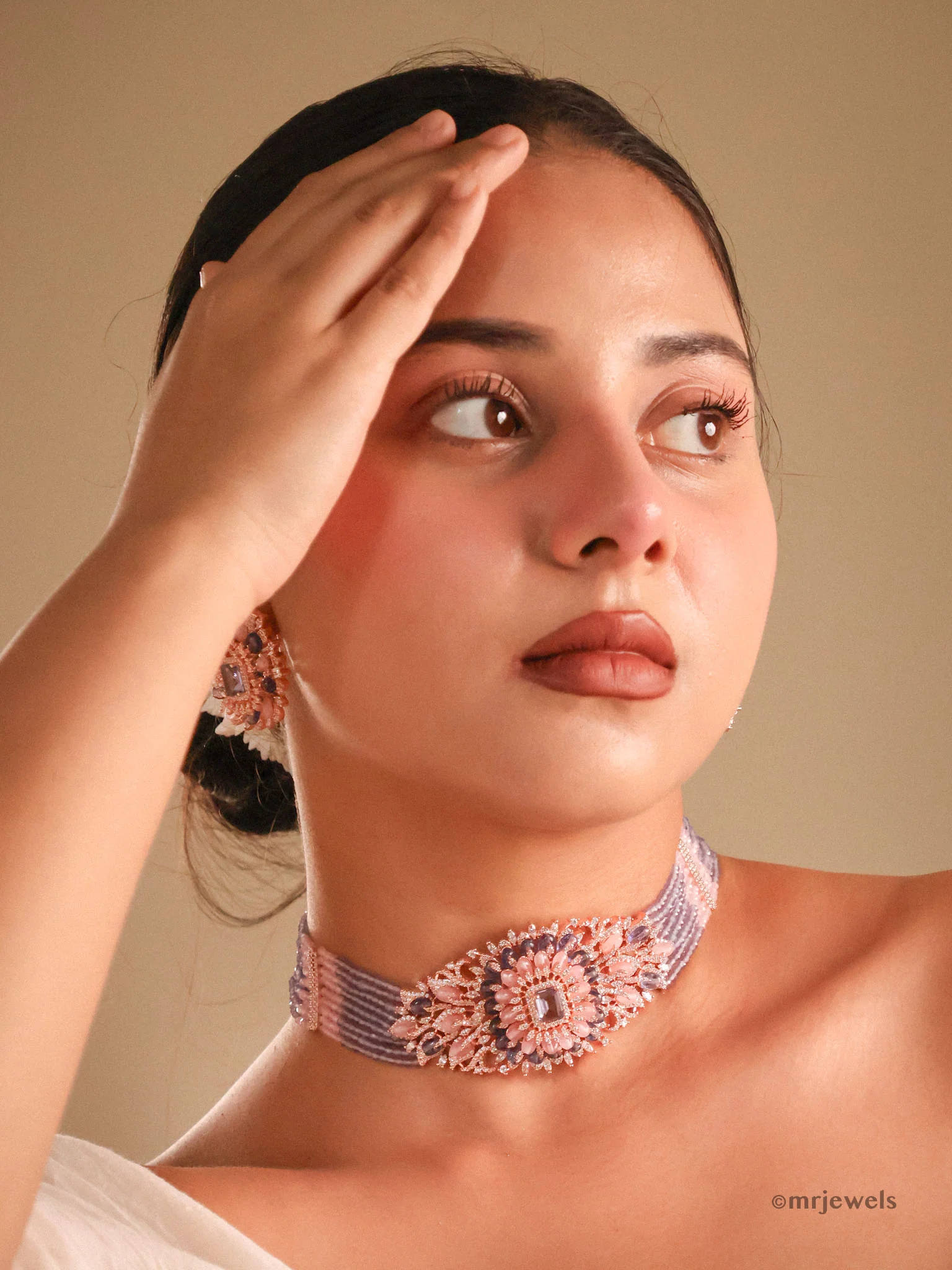 The Amara Beaded Choker Set
