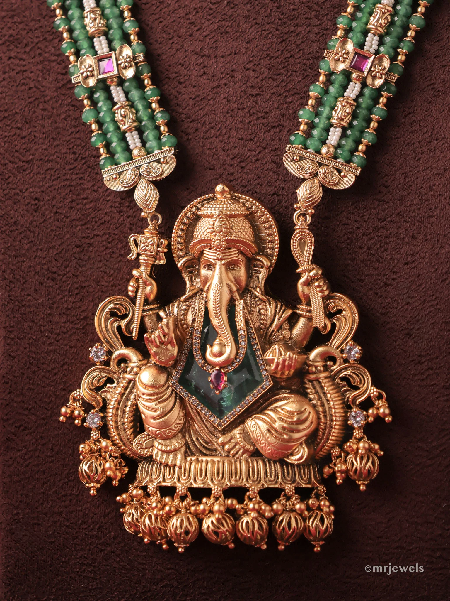 The Ganesha Temple Necklace Set - Image 3