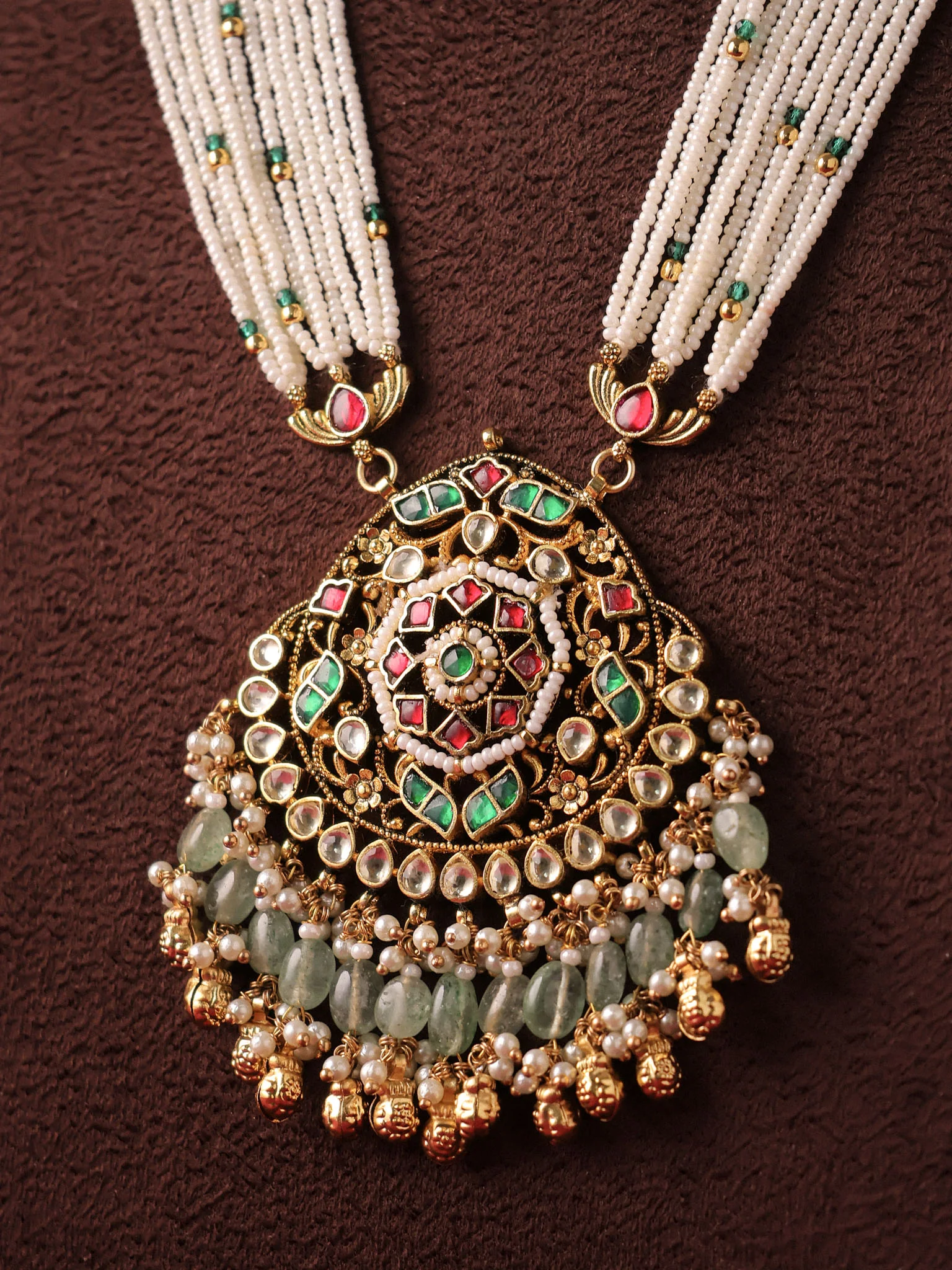 The Heritage Pachi Kundan Long Set - Image 2