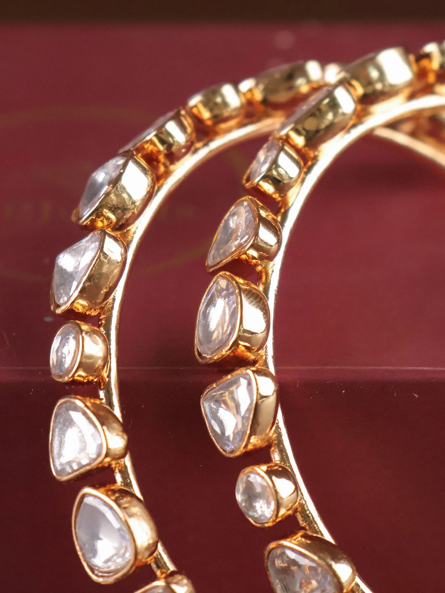 Timeless Polki Bangles - Pair of 2 - Image 2