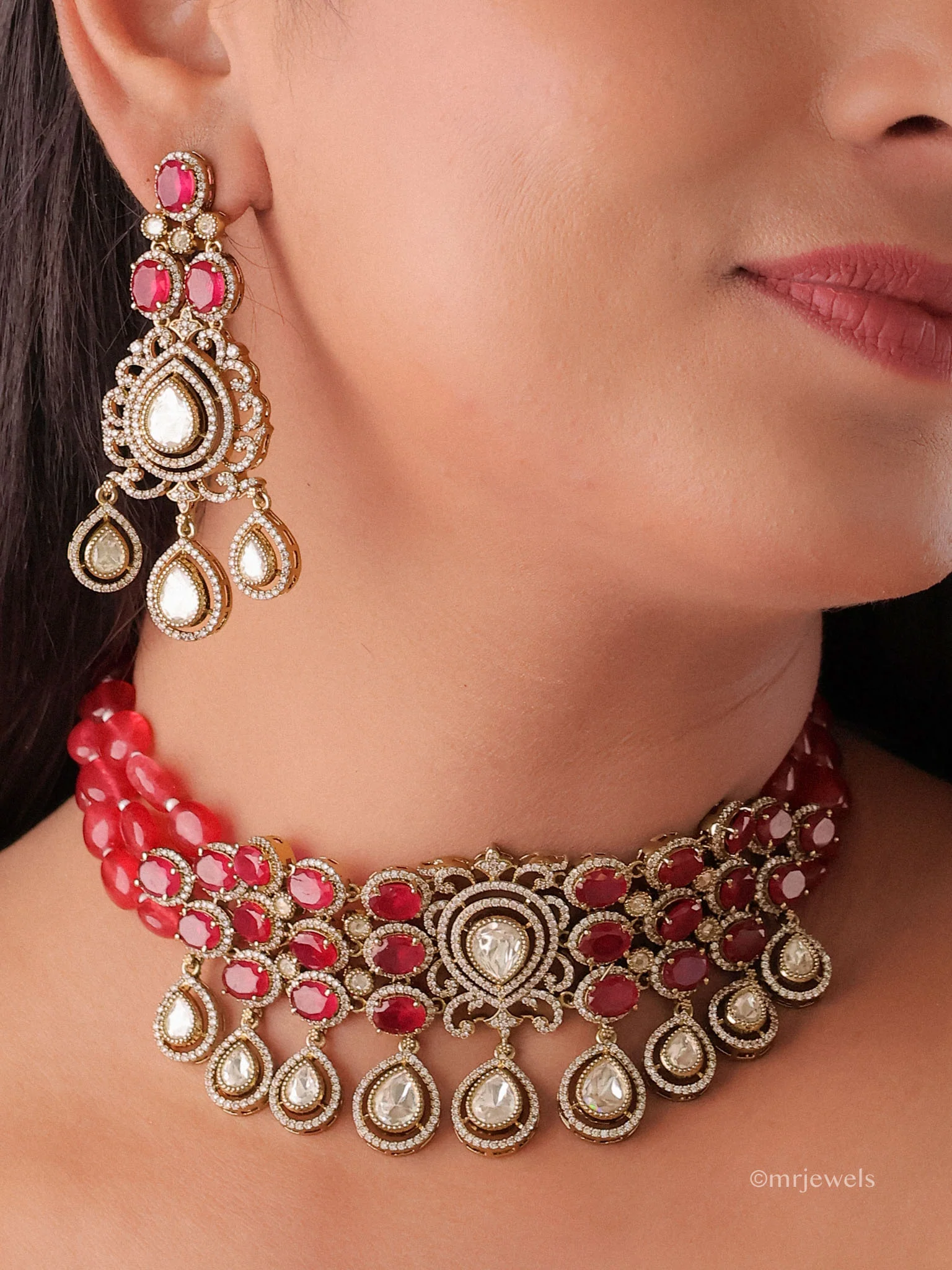 Victorian  Polki Choker Set